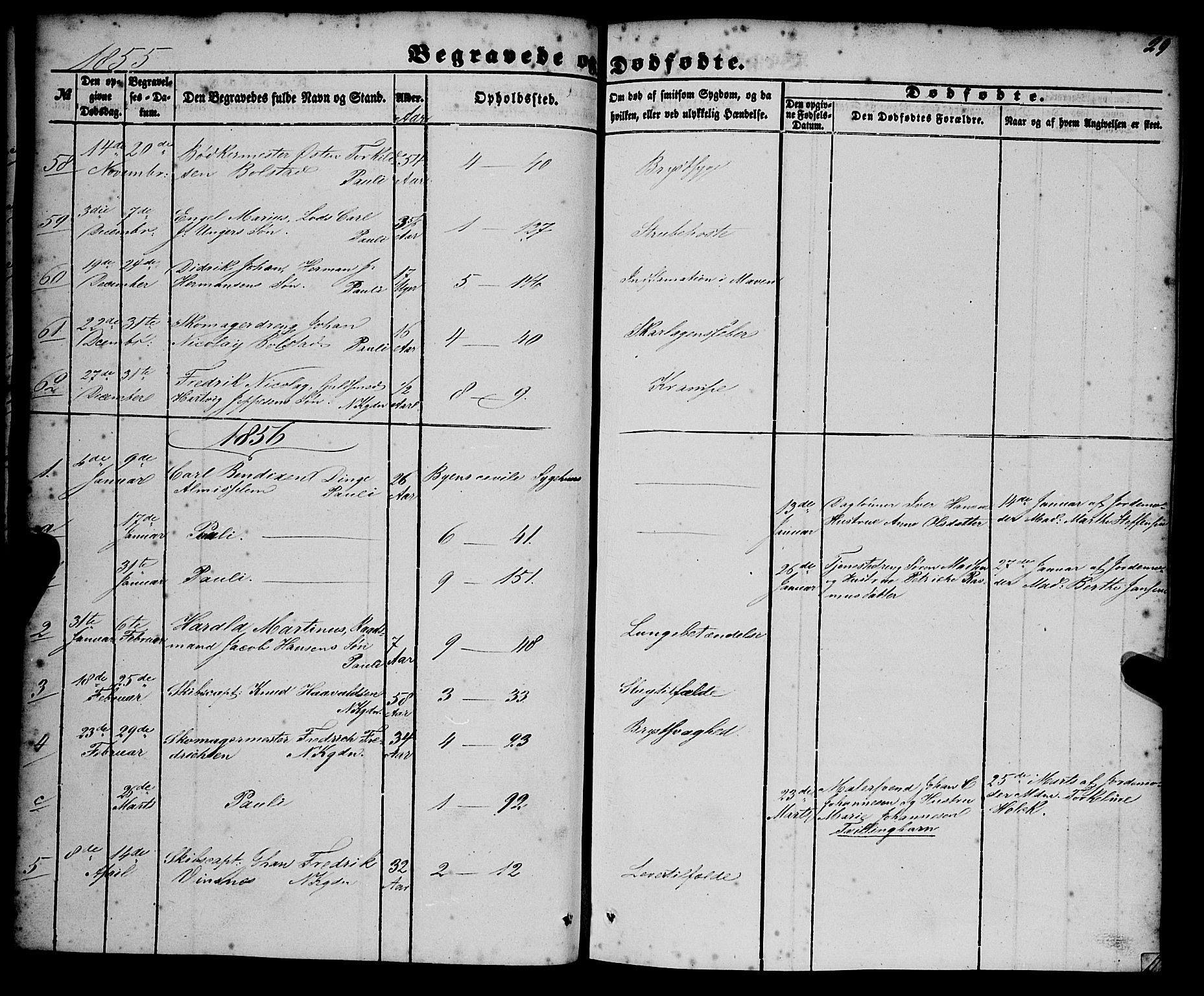 Nykirken Sokneprestembete, AV/SAB-A-77101/H/Haa/L0042: Parish register (official) no. E 2, 1850-1868, p. 29