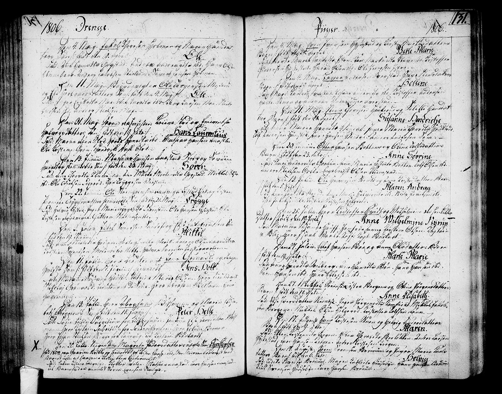 Sandar kirkebøker, SAKO/A-243/F/Fa/L0003: Parish register (official) no. 3, 1789-1814, p. 131