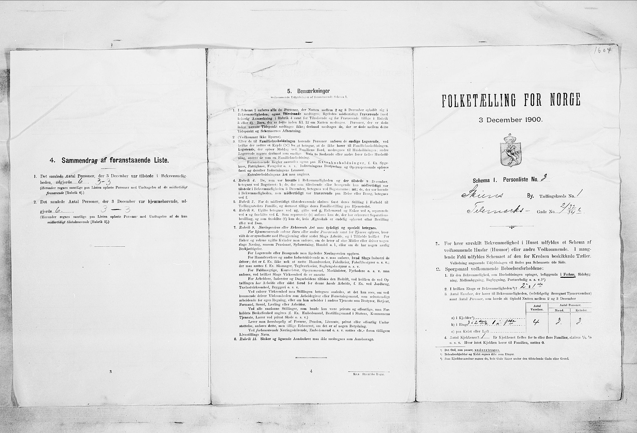 SAKO, 1900 census for Skien, 1900, p. 82