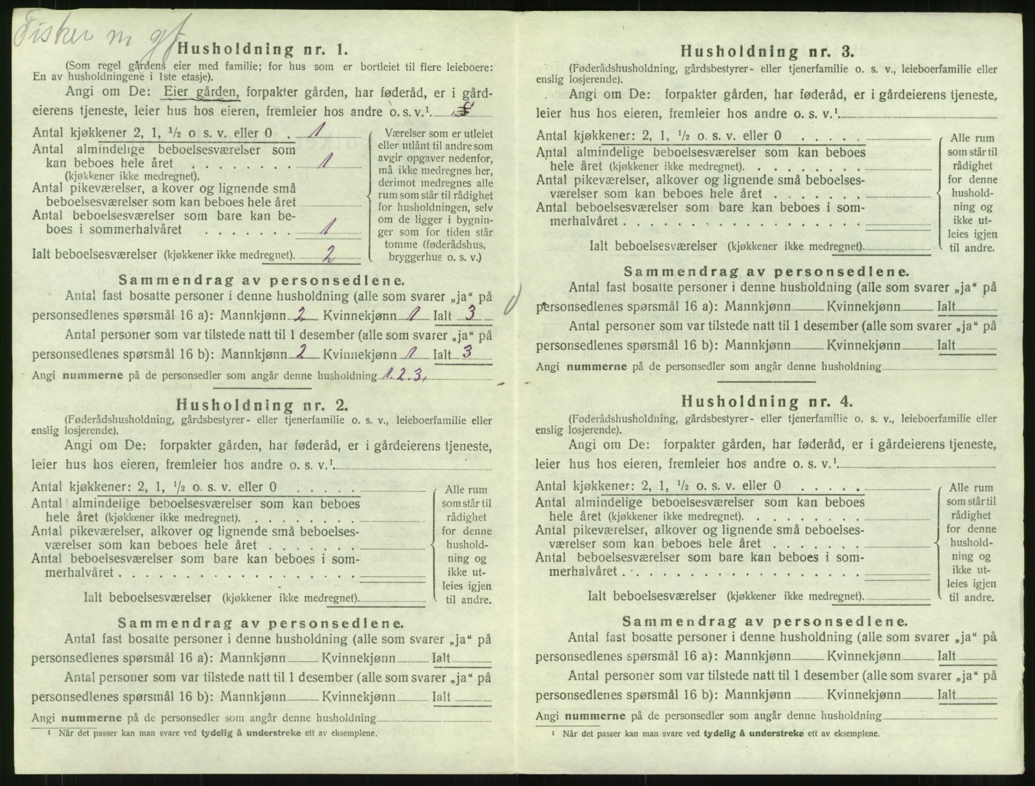 SAT, 1920 census for Kornstad, 1920, p. 428