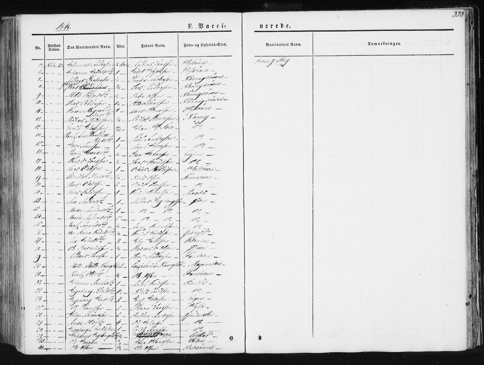 Ministerialprotokoller, klokkerbøker og fødselsregistre - Sør-Trøndelag, SAT/A-1456/668/L0805: Parish register (official) no. 668A05, 1840-1853, p. 323