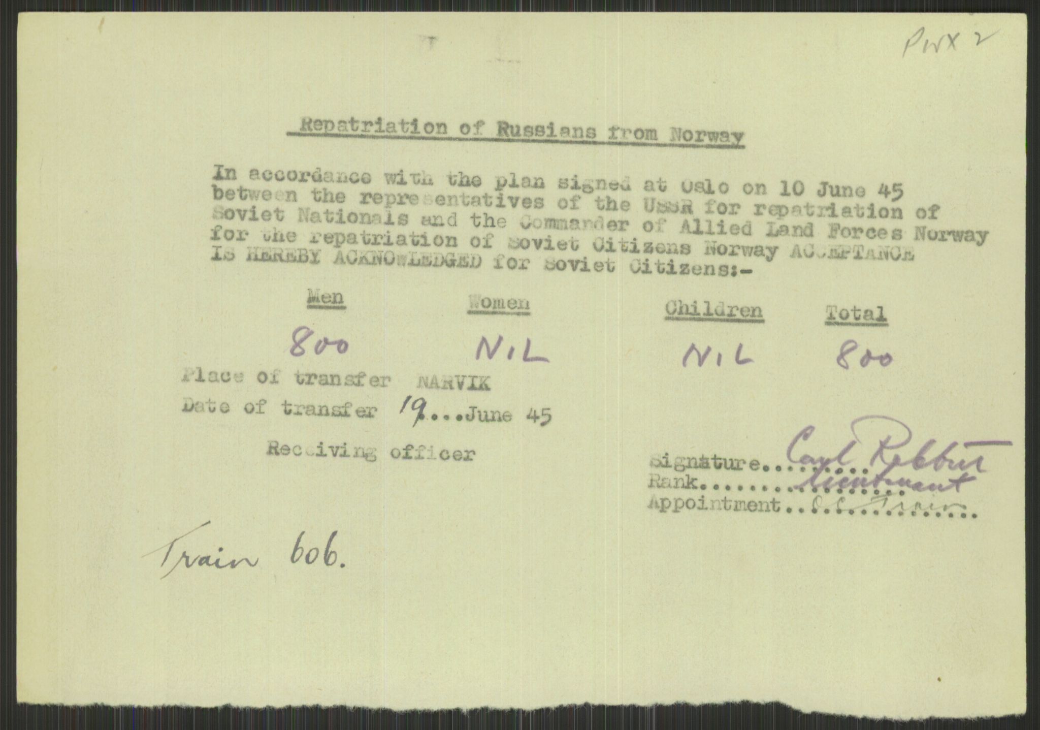 Flyktnings- og fangedirektoratet, Repatrieringskontoret, AV/RA-S-1681/D/Db/L0015: Displaced Persons (DPs) og sivile tyskere, 1945-1948, p. 455