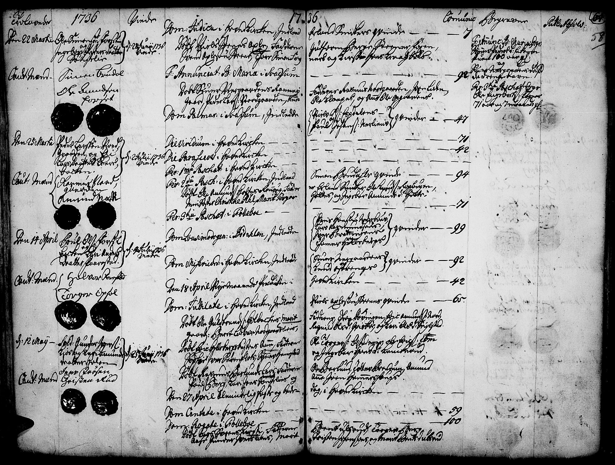 Gausdal prestekontor, AV/SAH-PREST-090/H/Ha/Haa/L0002: Parish register (official) no. 2, 1729-1757, p. 58