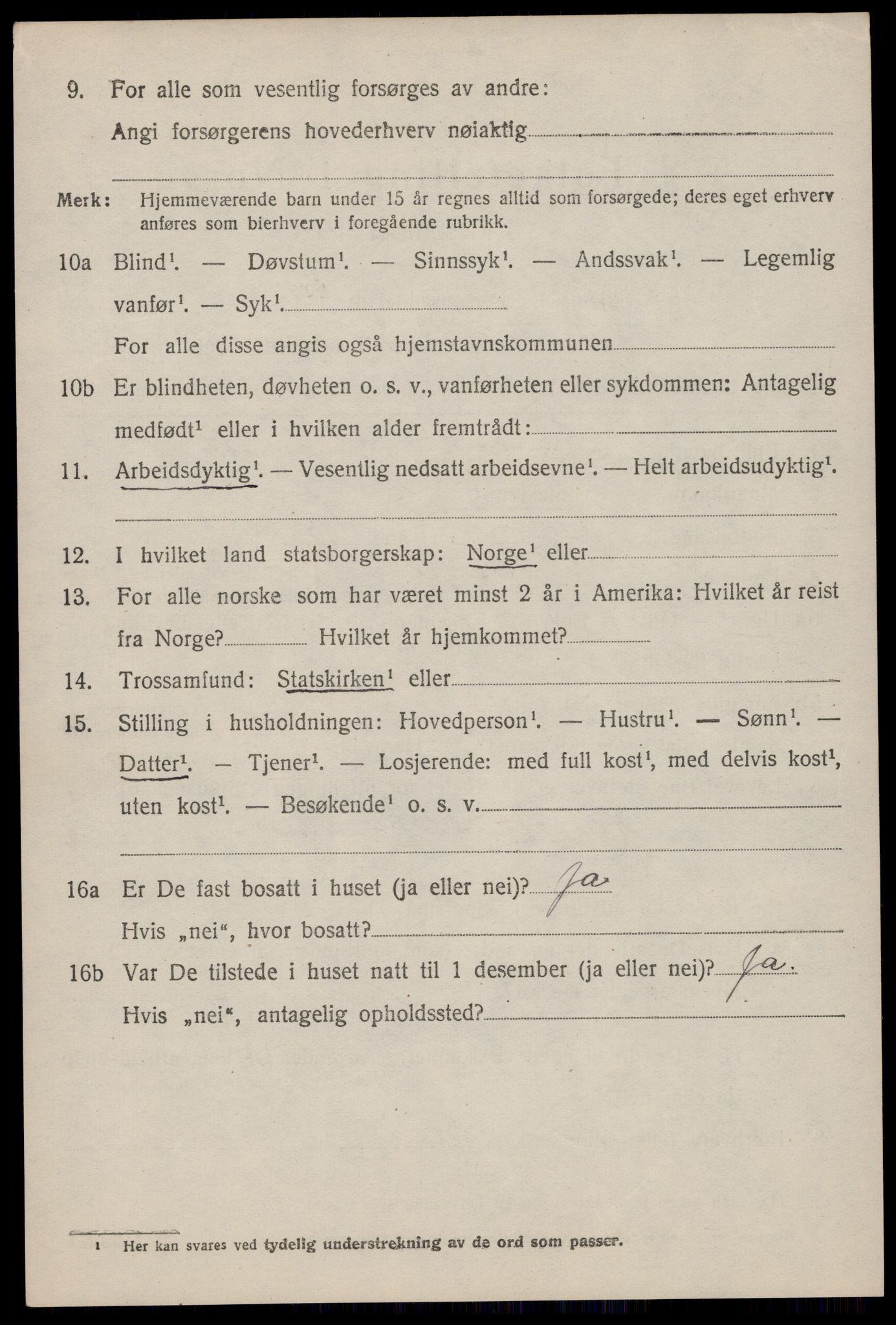 SAST, 1920 census for Heskestad, 1920, p. 1836