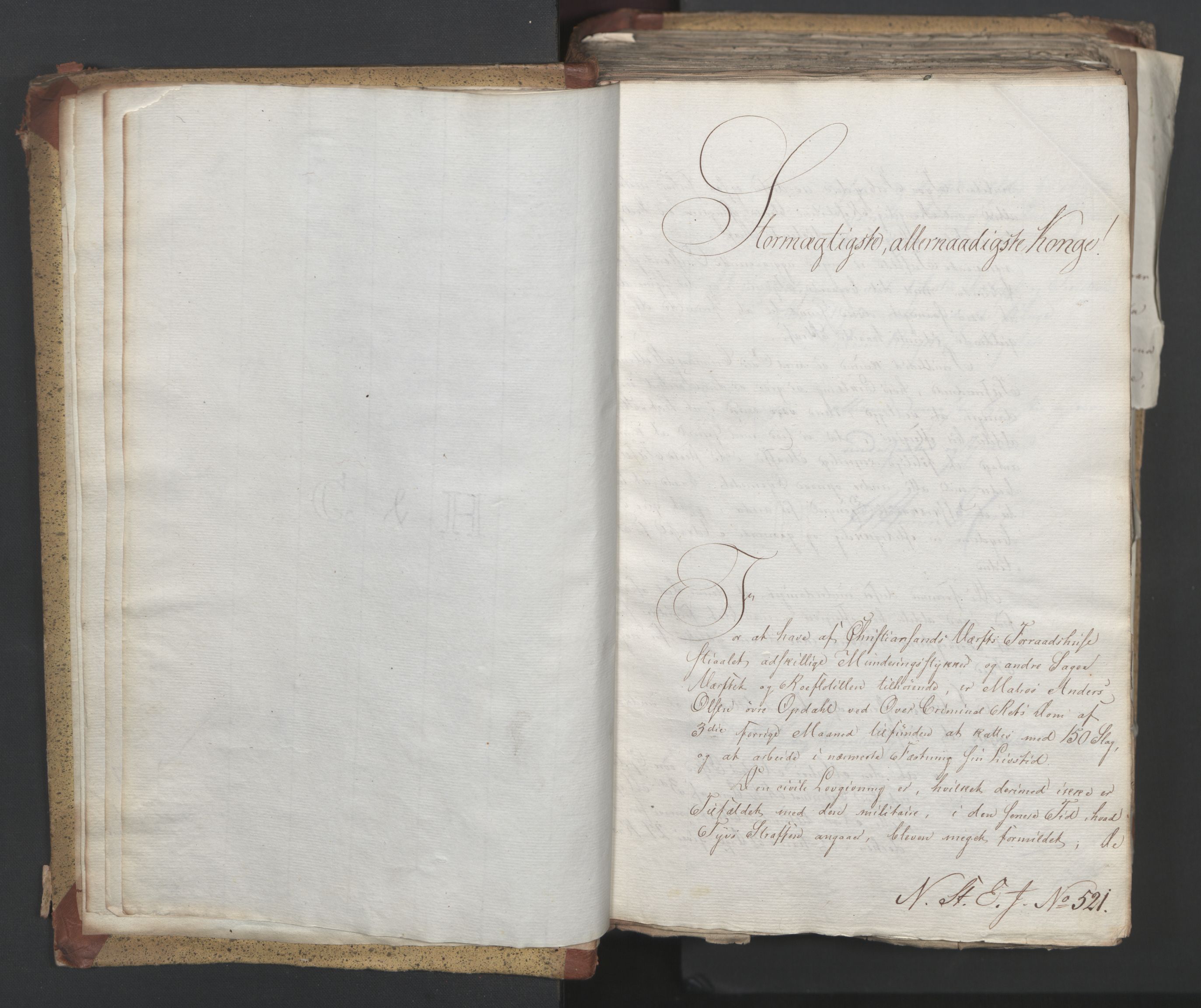 Statsrådsavdelingen i Stockholm, AV/RA-S-1003/D/Da/L0003: Regjeringsinnstillinger nr. 519-787, 1815, p. 8