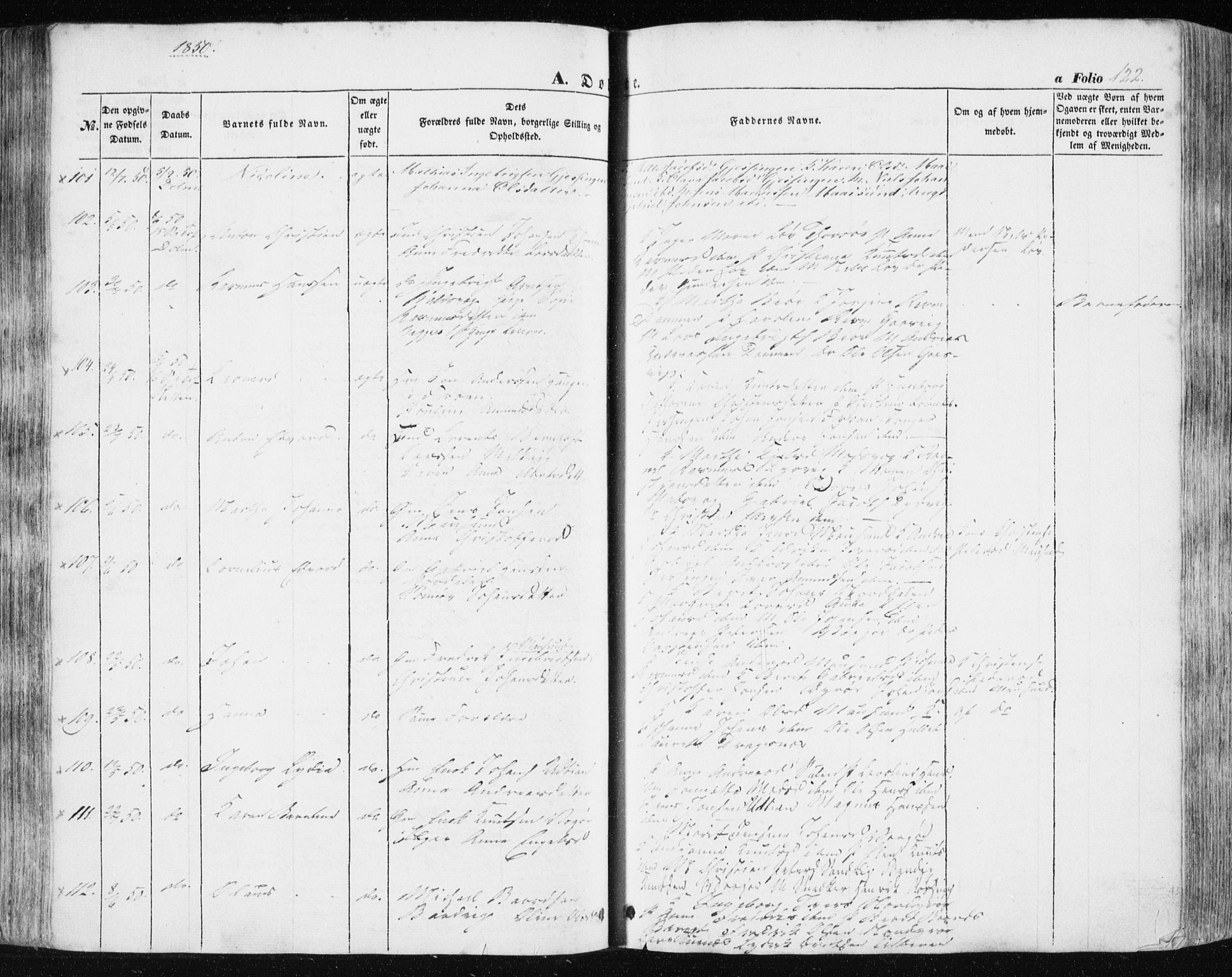 Ministerialprotokoller, klokkerbøker og fødselsregistre - Sør-Trøndelag, AV/SAT-A-1456/634/L0529: Parish register (official) no. 634A05, 1843-1851, p. 122