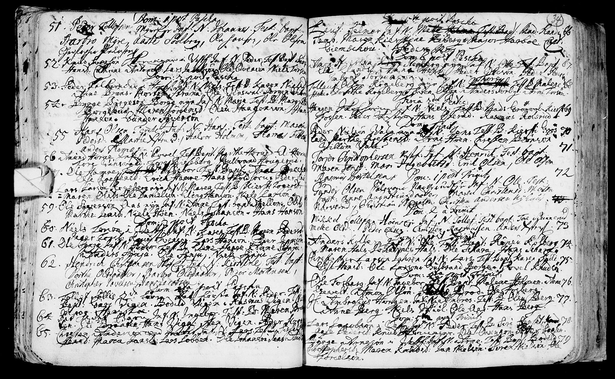 Eiker kirkebøker, AV/SAKO-A-4/F/Fa/L0003: Parish register (official) no. I 3, 1724-1753, p. 34