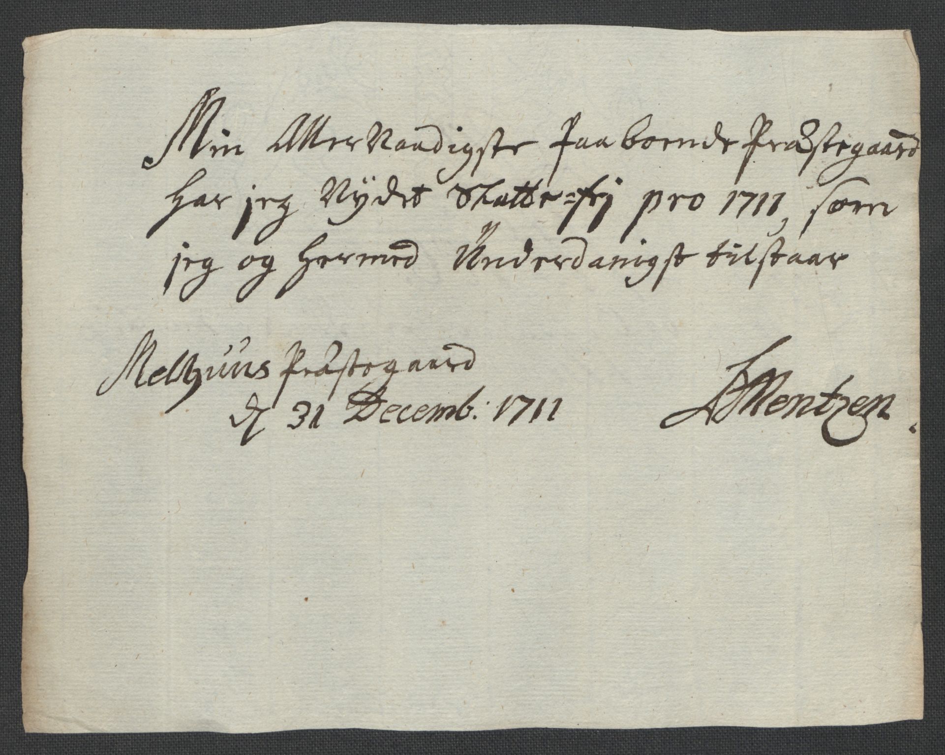 Rentekammeret inntil 1814, Reviderte regnskaper, Fogderegnskap, AV/RA-EA-4092/R60/L3962: Fogderegnskap Orkdal og Gauldal, 1711, p. 303