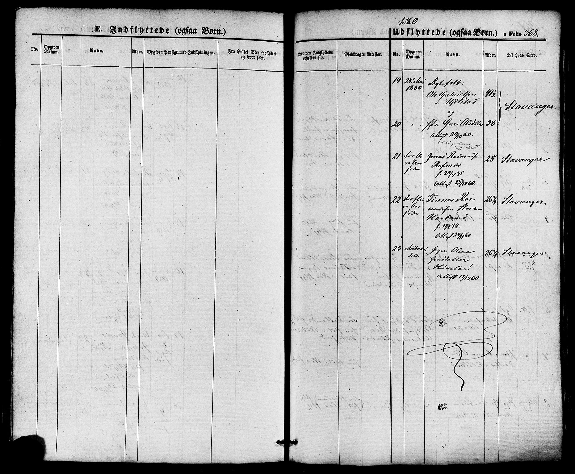 Hå sokneprestkontor, AV/SAST-A-101801/001/30BA/L0008: Parish register (official) no. A 7, 1853-1878, p. 368