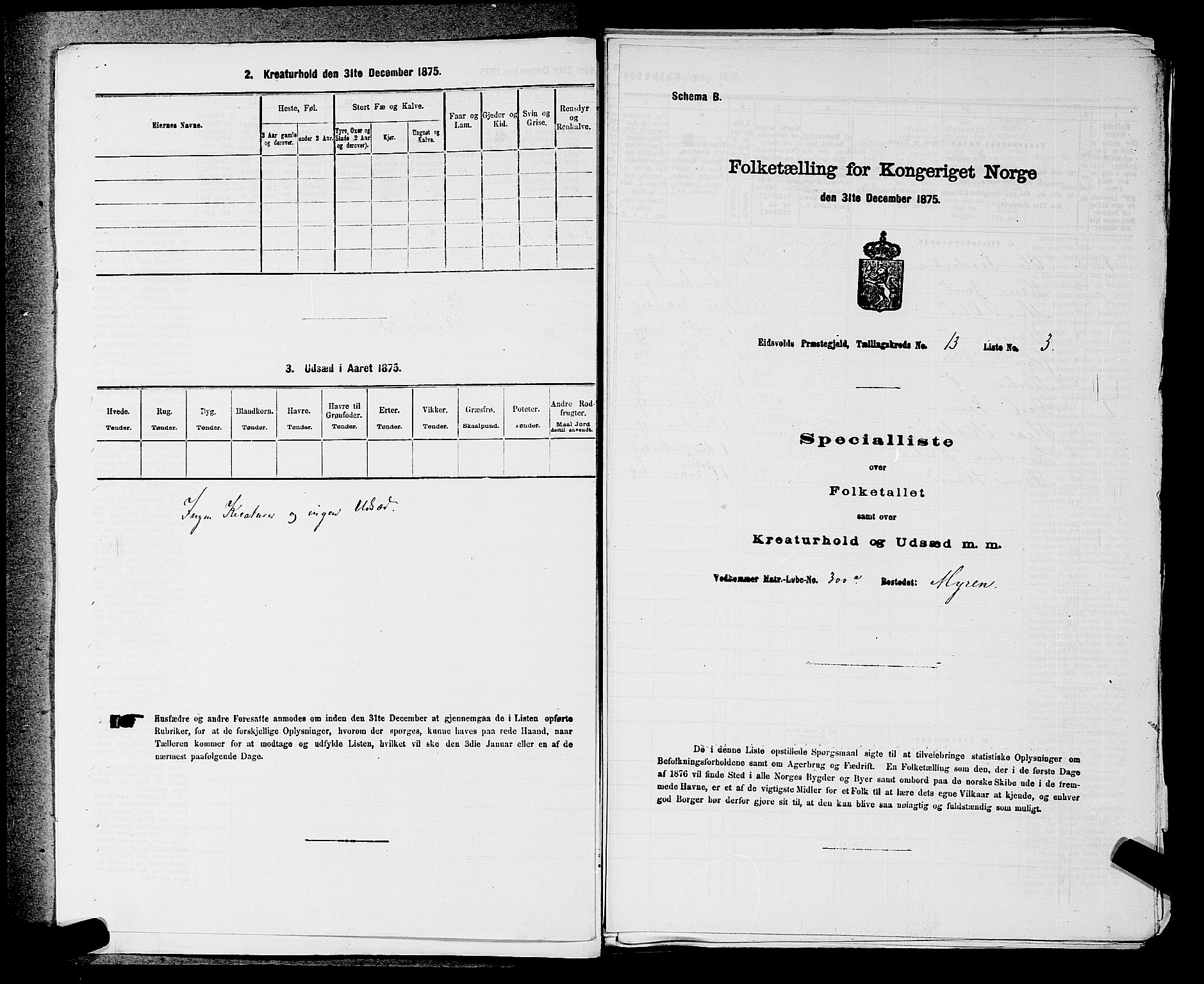 RA, 1875 census for 0237P Eidsvoll, 1875, p. 2059