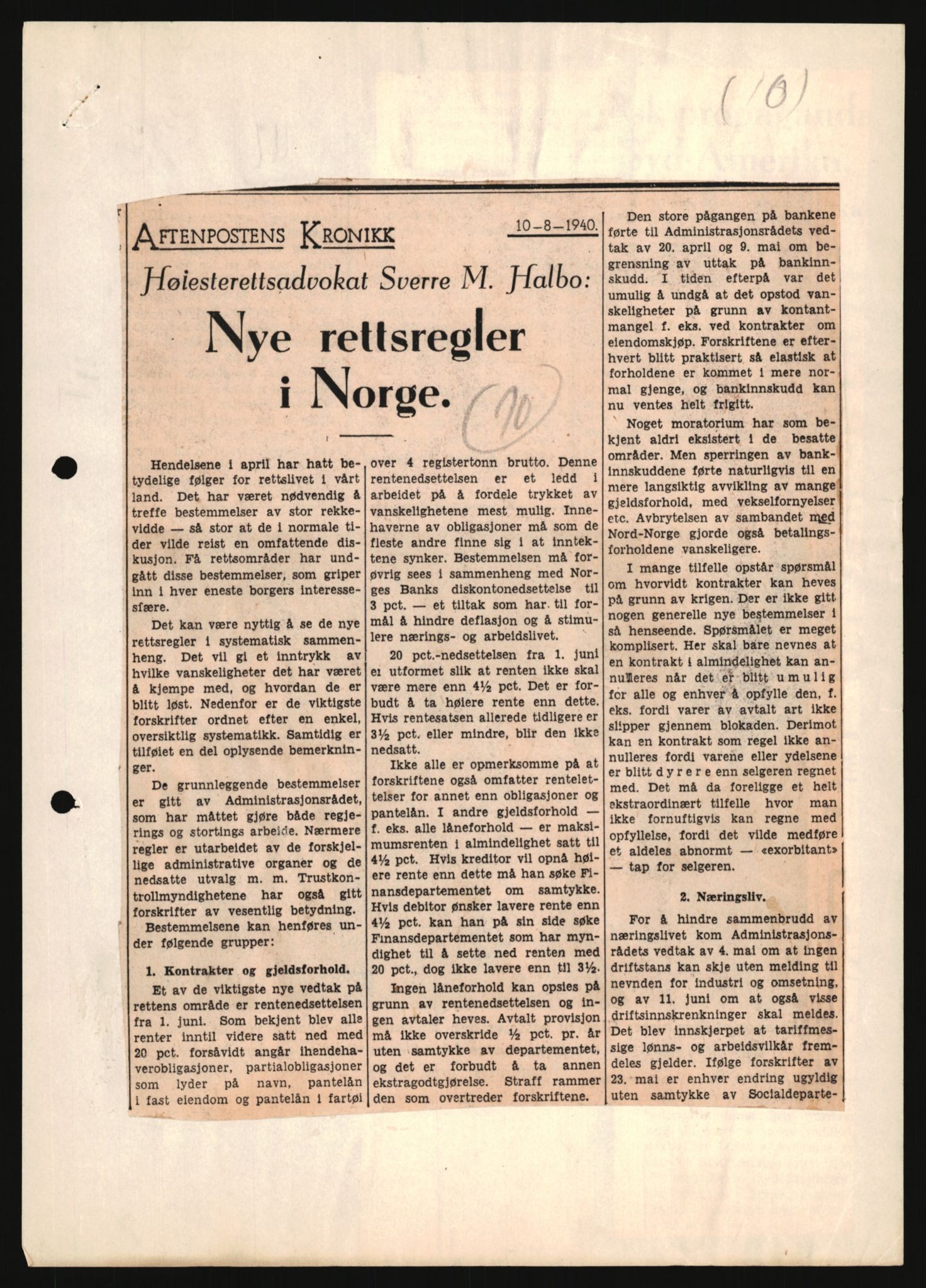 Forsvarets Overkommando. 2 kontor. Arkiv 11.4. Spredte tyske arkivsaker, AV/RA-RAFA-7031/D/Dar/Darb/L0013: Reichskommissariat - Hauptabteilung Vervaltung, 1917-1942, p. 841