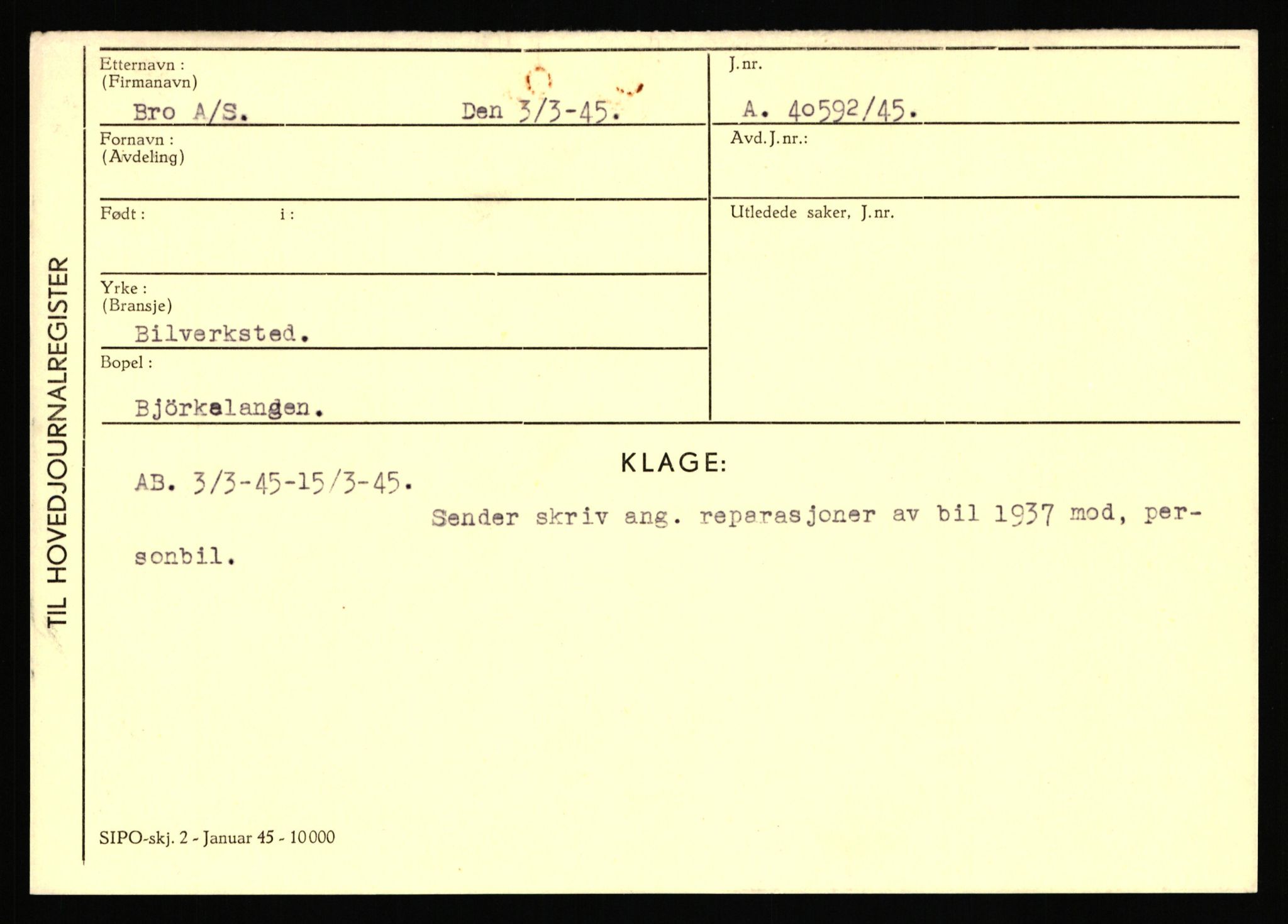 Statspolitiet - Hovedkontoret / Osloavdelingen, AV/RA-S-1329/C/Ca/L0003: Brechan - Eichinger	, 1943-1945, p. 446