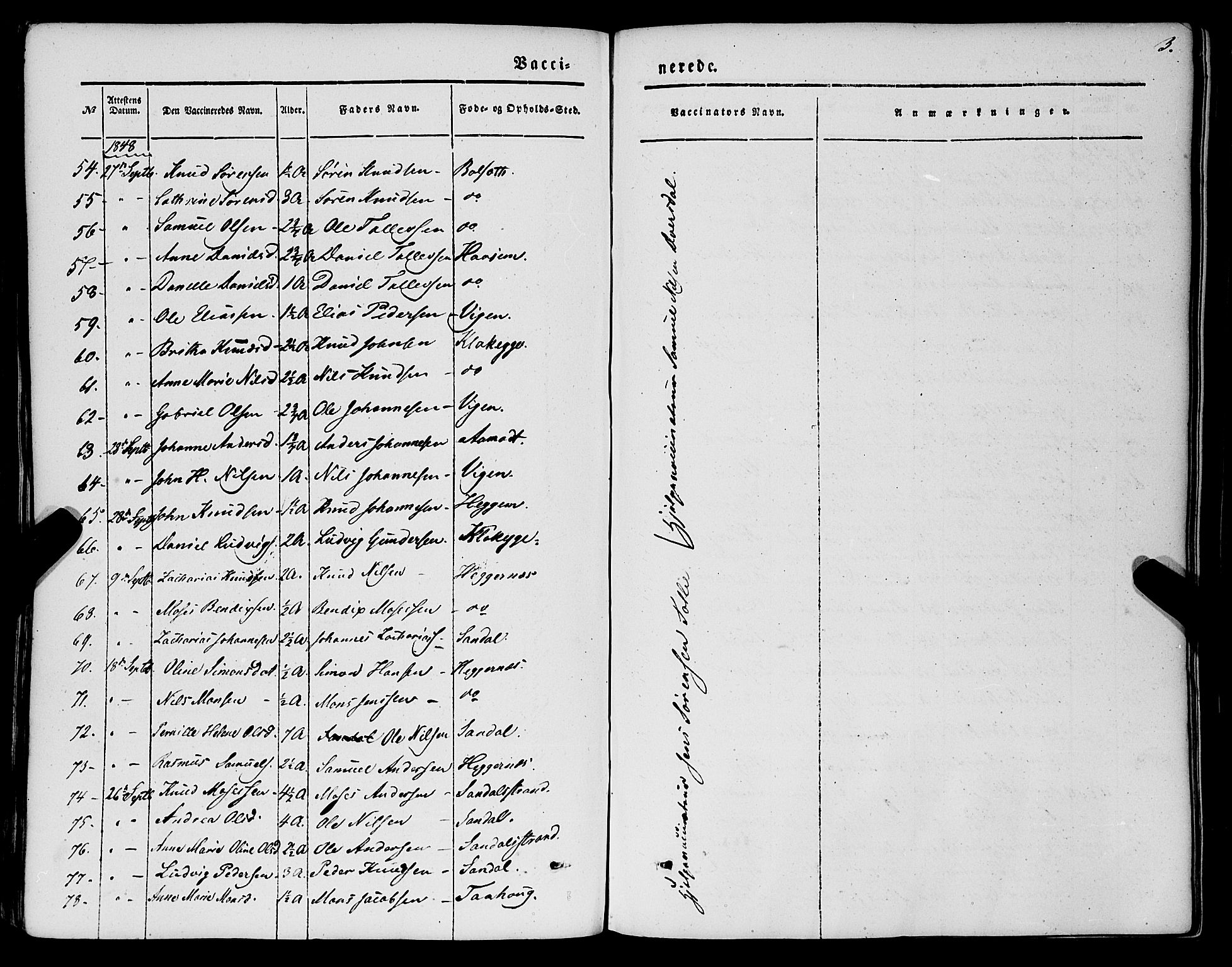 Jølster sokneprestembete, SAB/A-80701/H/Haa/Haaa/L0010: Parish register (official) no. A 10, 1847-1865, p. 3