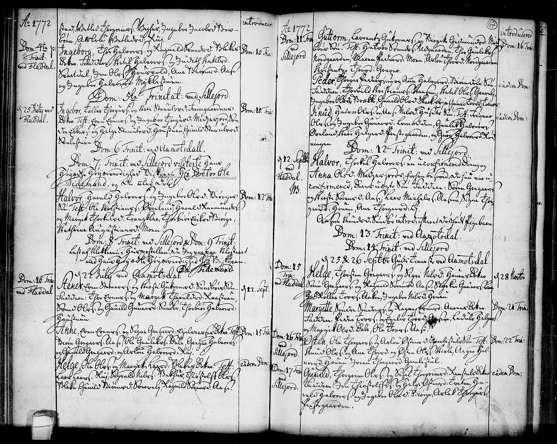 Seljord kirkebøker, SAKO/A-20/F/Fa/L0007: Parish register (official) no. I 7, 1755-1800, p. 67