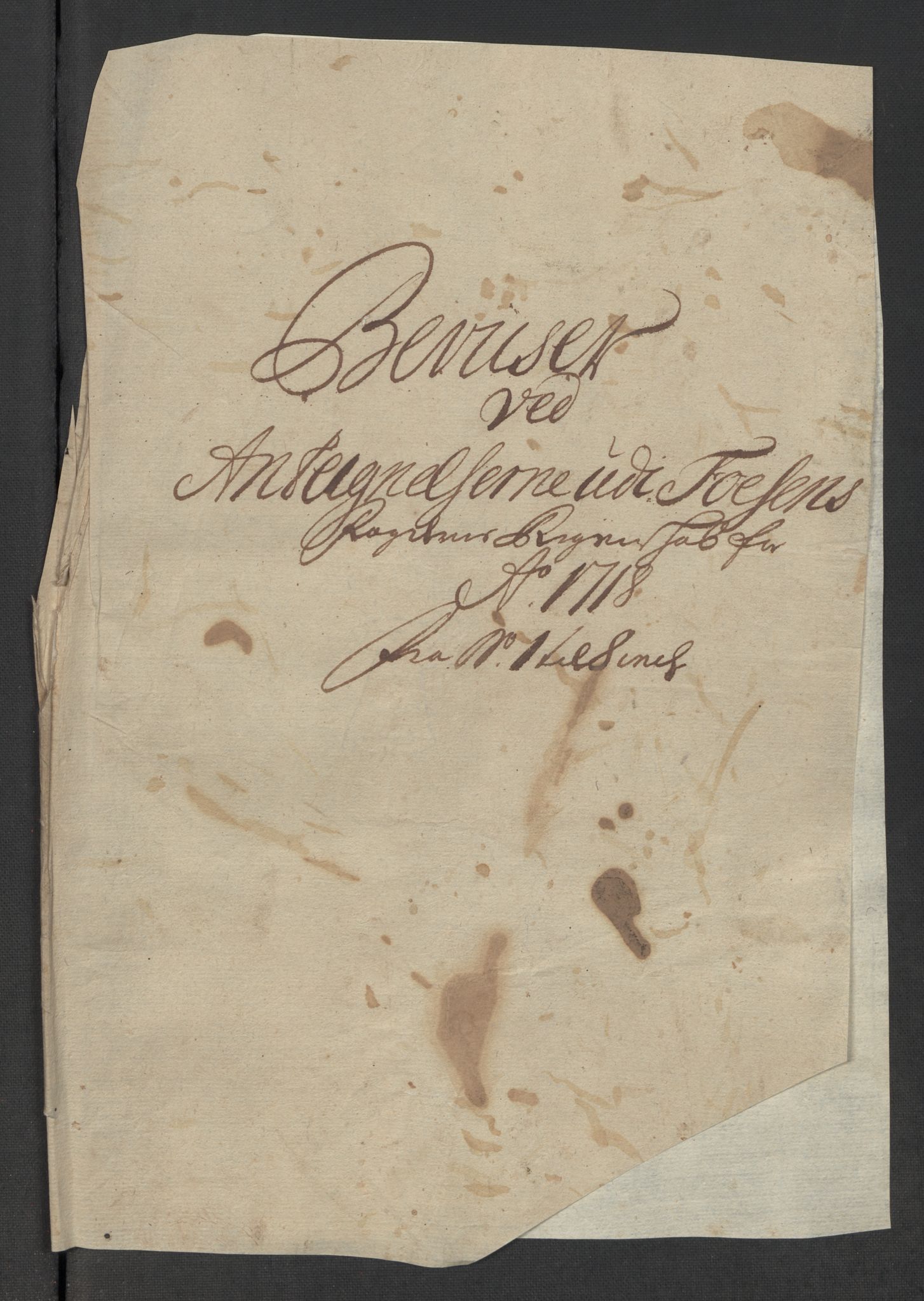 Rentekammeret inntil 1814, Reviderte regnskaper, Fogderegnskap, RA/EA-4092/R57/L3866: Fogderegnskap Fosen, 1718, p. 238