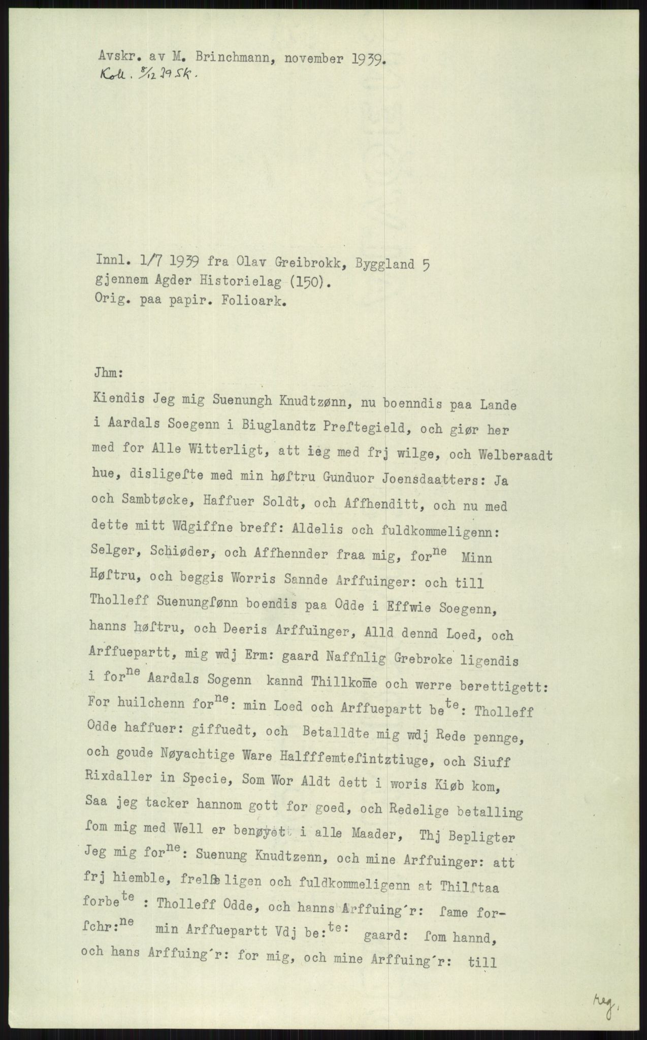 Samlinger til kildeutgivelse, Diplomavskriftsamlingen, AV/RA-EA-4053/H/Ha, p. 2403