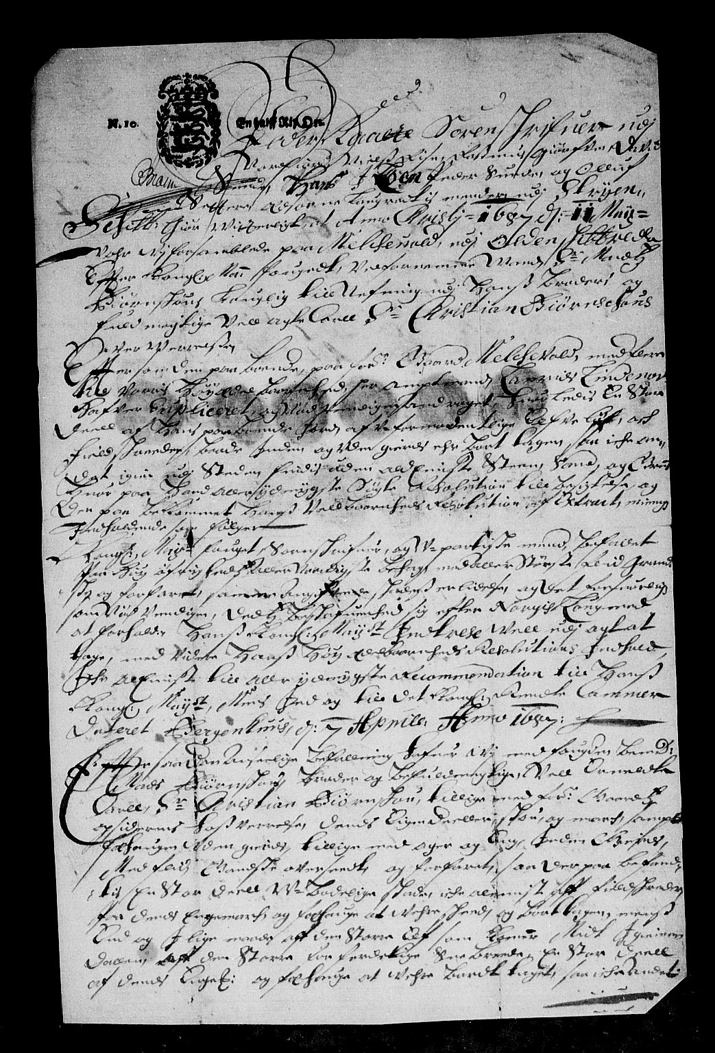 Rentekammeret inntil 1814, Reviderte regnskaper, Stiftamtstueregnskaper, Bergen stiftamt, AV/RA-EA-6043/R/Rc/L0084: Bergen stiftamt, 1687