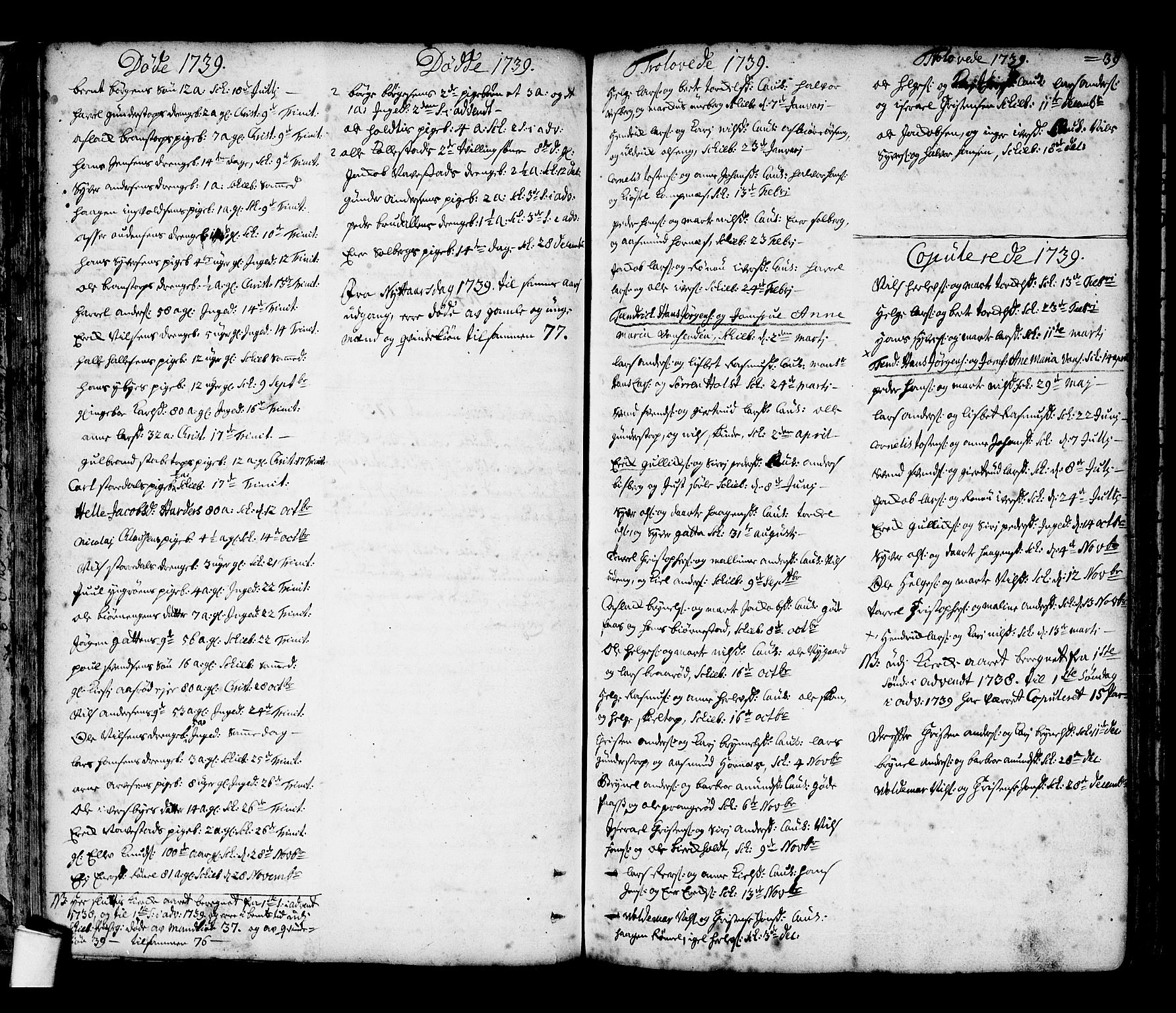 Skjeberg prestekontor Kirkebøker, AV/SAO-A-10923/F/Fa/L0002: Parish register (official) no. I 2, 1726-1791, p. 39