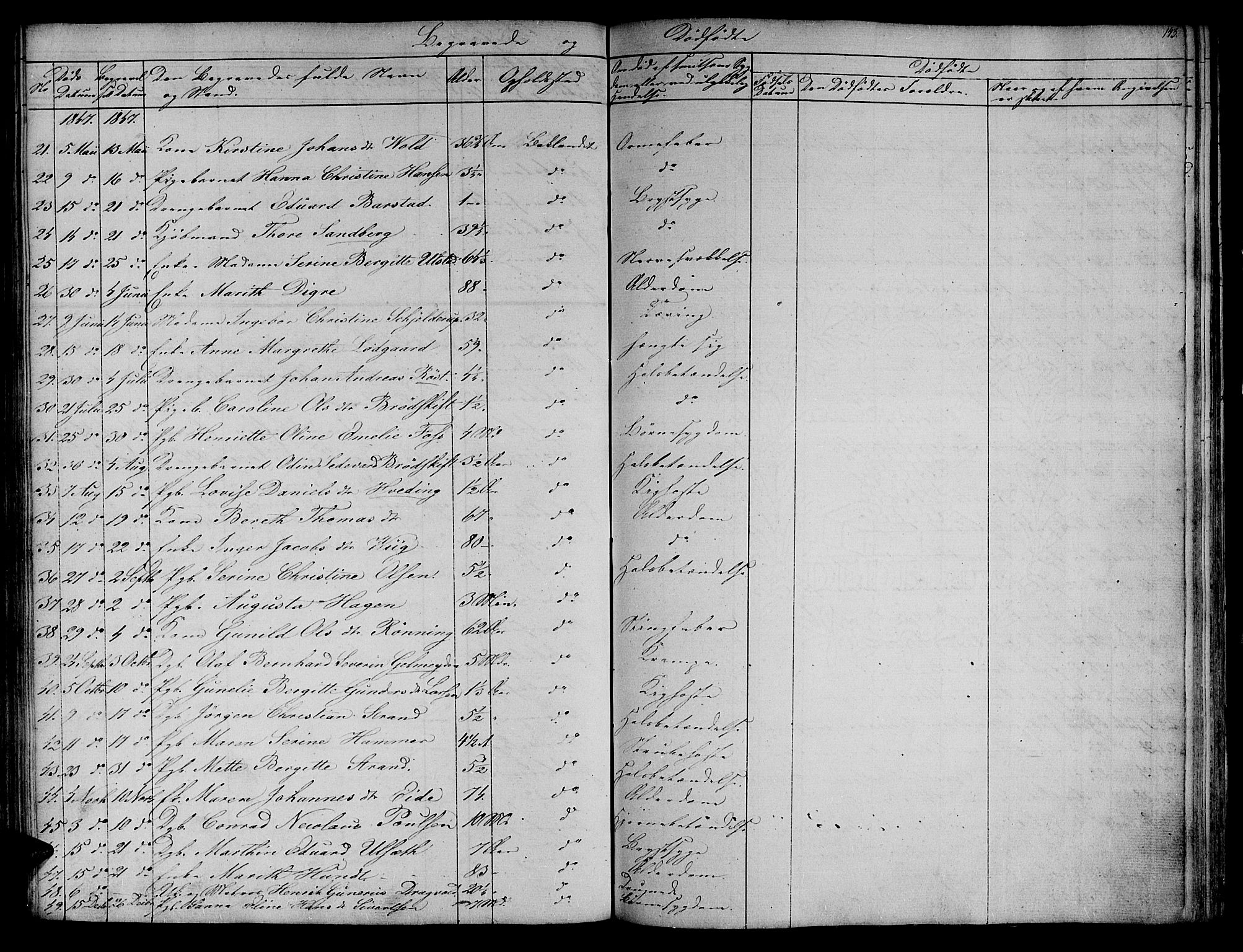 Ministerialprotokoller, klokkerbøker og fødselsregistre - Sør-Trøndelag, SAT/A-1456/604/L0182: Parish register (official) no. 604A03, 1818-1850, p. 143