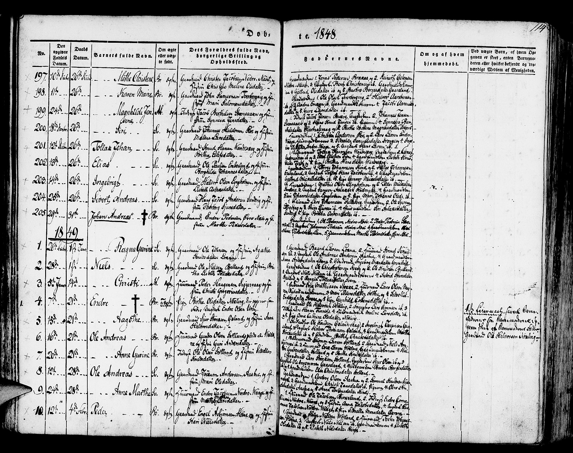 Finnås sokneprestembete, SAB/A-99925/H/Ha/Haa/Haaa/L0006: Parish register (official) no. A 6, 1836-1850, p. 114