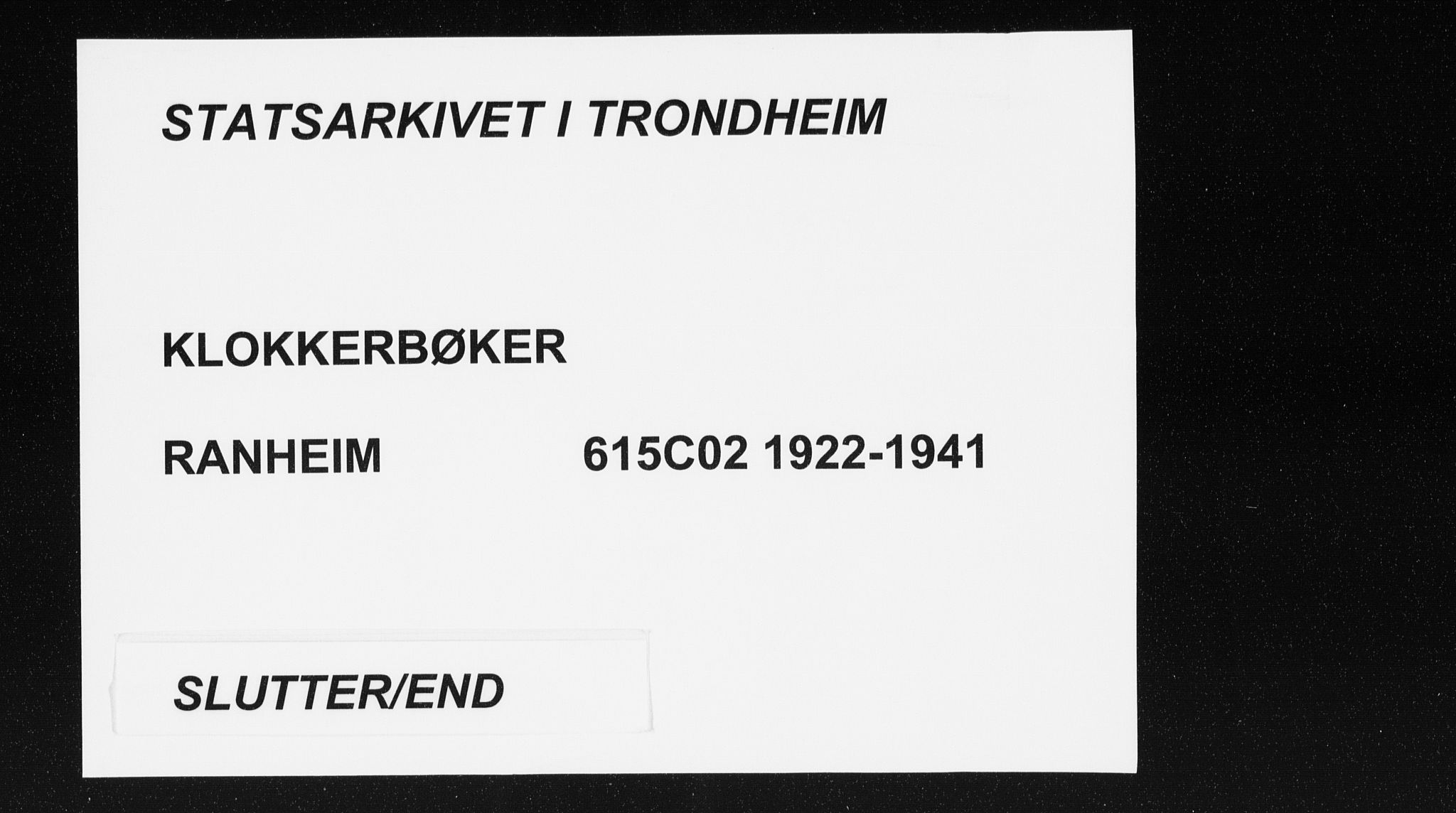Ministerialprotokoller, klokkerbøker og fødselsregistre - Sør-Trøndelag, SAT/A-1456/615/L0401: Parish register (copy) no. 615C02, 1922-1941