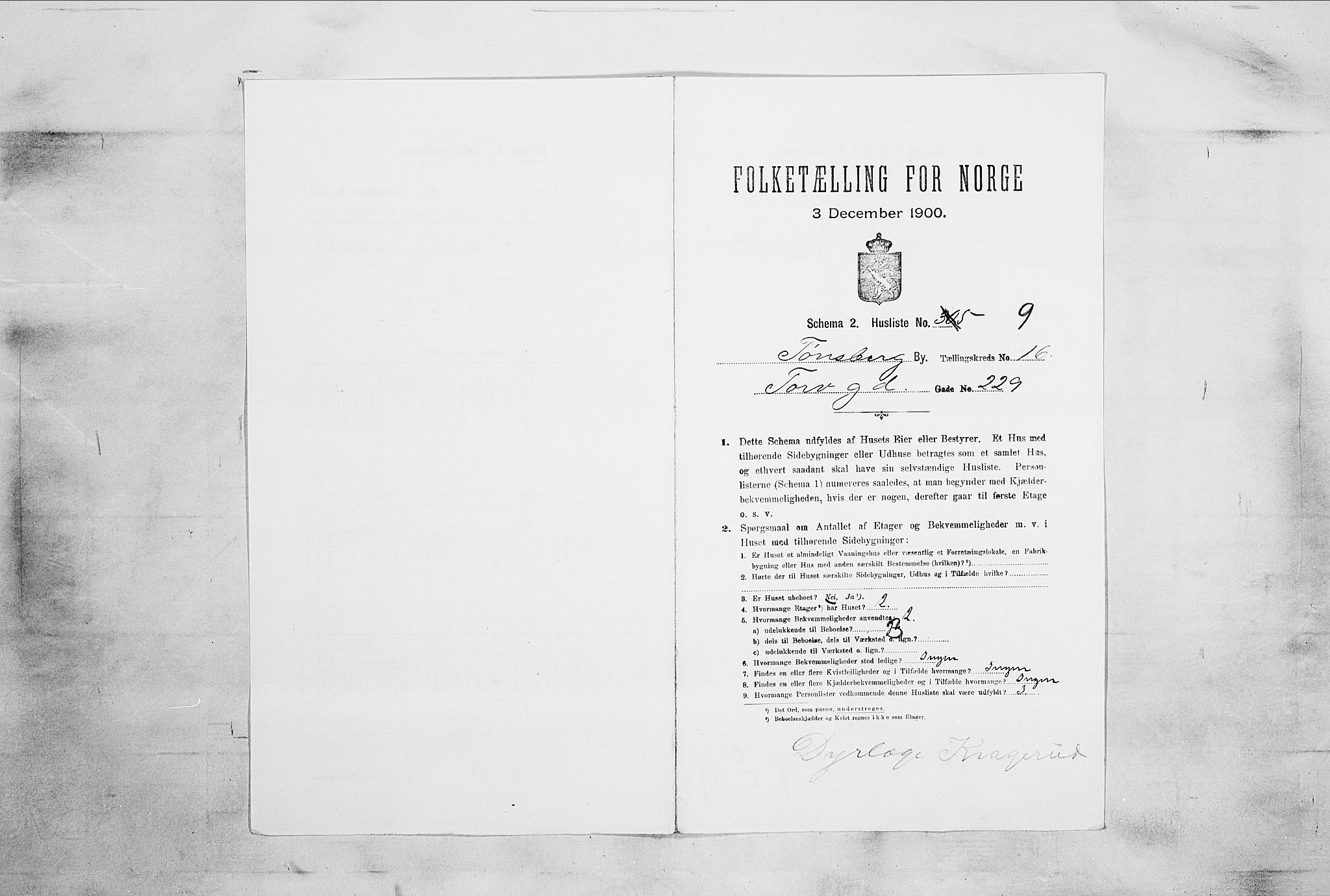 RA, 1900 census for Tønsberg, 1900, p. 2413