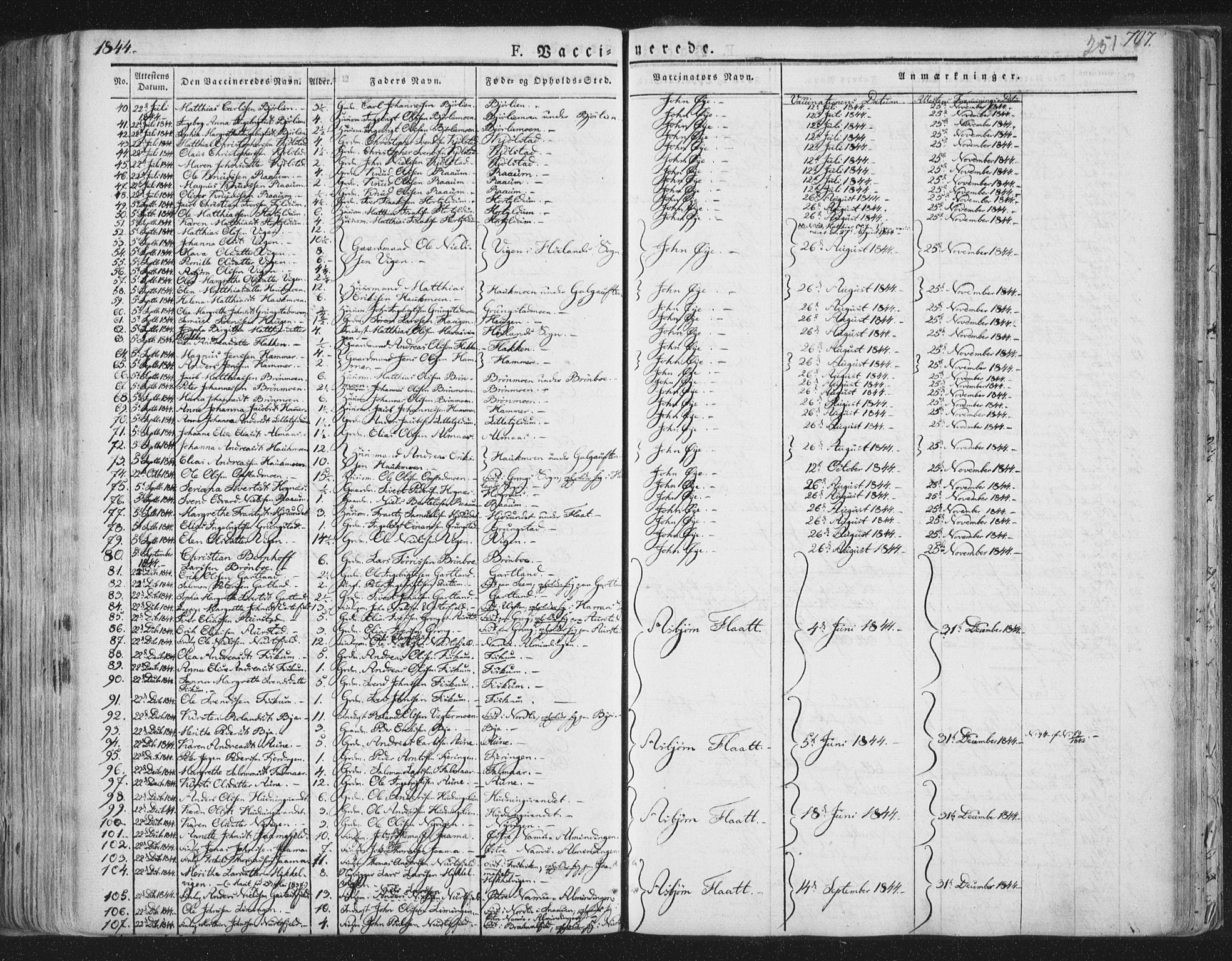 Ministerialprotokoller, klokkerbøker og fødselsregistre - Nord-Trøndelag, SAT/A-1458/758/L0513: Parish register (official) no. 758A02 /1, 1839-1868, p. 251