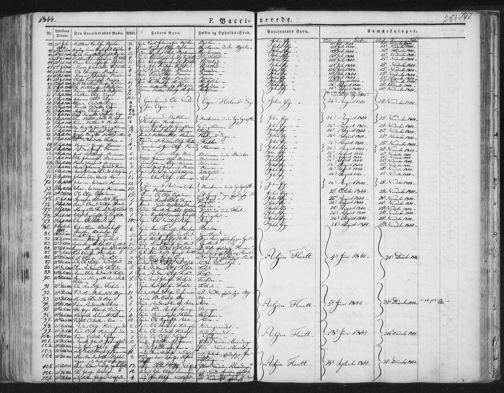 Ministerialprotokoller, klokkerbøker og fødselsregistre - Nord-Trøndelag, AV/SAT-A-1458/758/L0513: Parish register (official) no. 758A02 /1, 1839-1868, p. 251