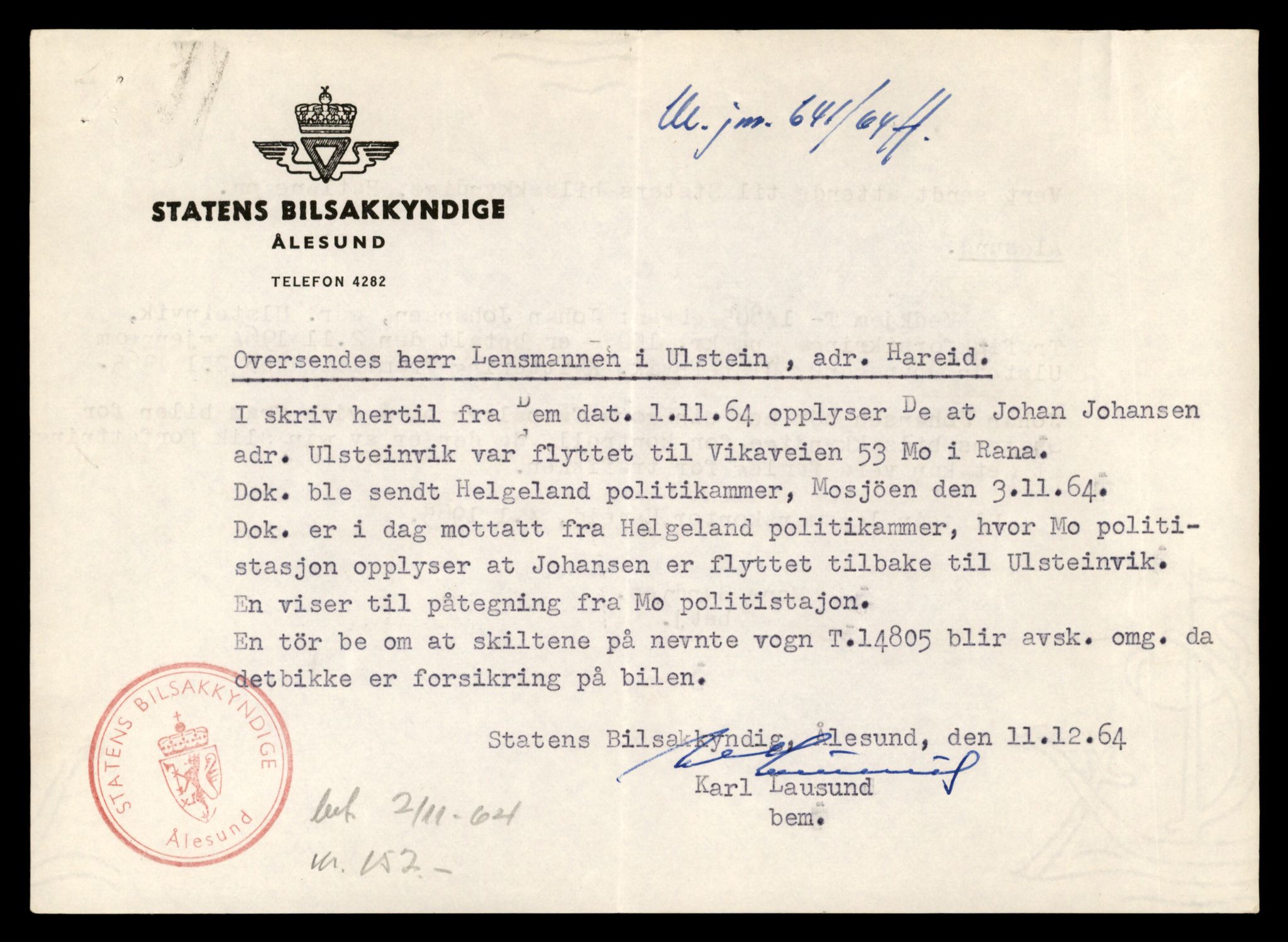 Møre og Romsdal vegkontor - Ålesund trafikkstasjon, AV/SAT-A-4099/F/Fe/L0048: Registreringskort for kjøretøy T 14721 - T 14863, 1927-1998, p. 1803