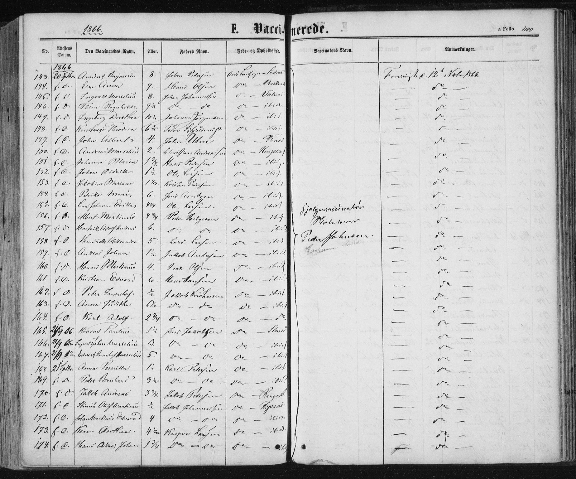 Ministerialprotokoller, klokkerbøker og fødselsregistre - Nordland, AV/SAT-A-1459/801/L0008: Parish register (official) no. 801A08, 1864-1875, p. 400