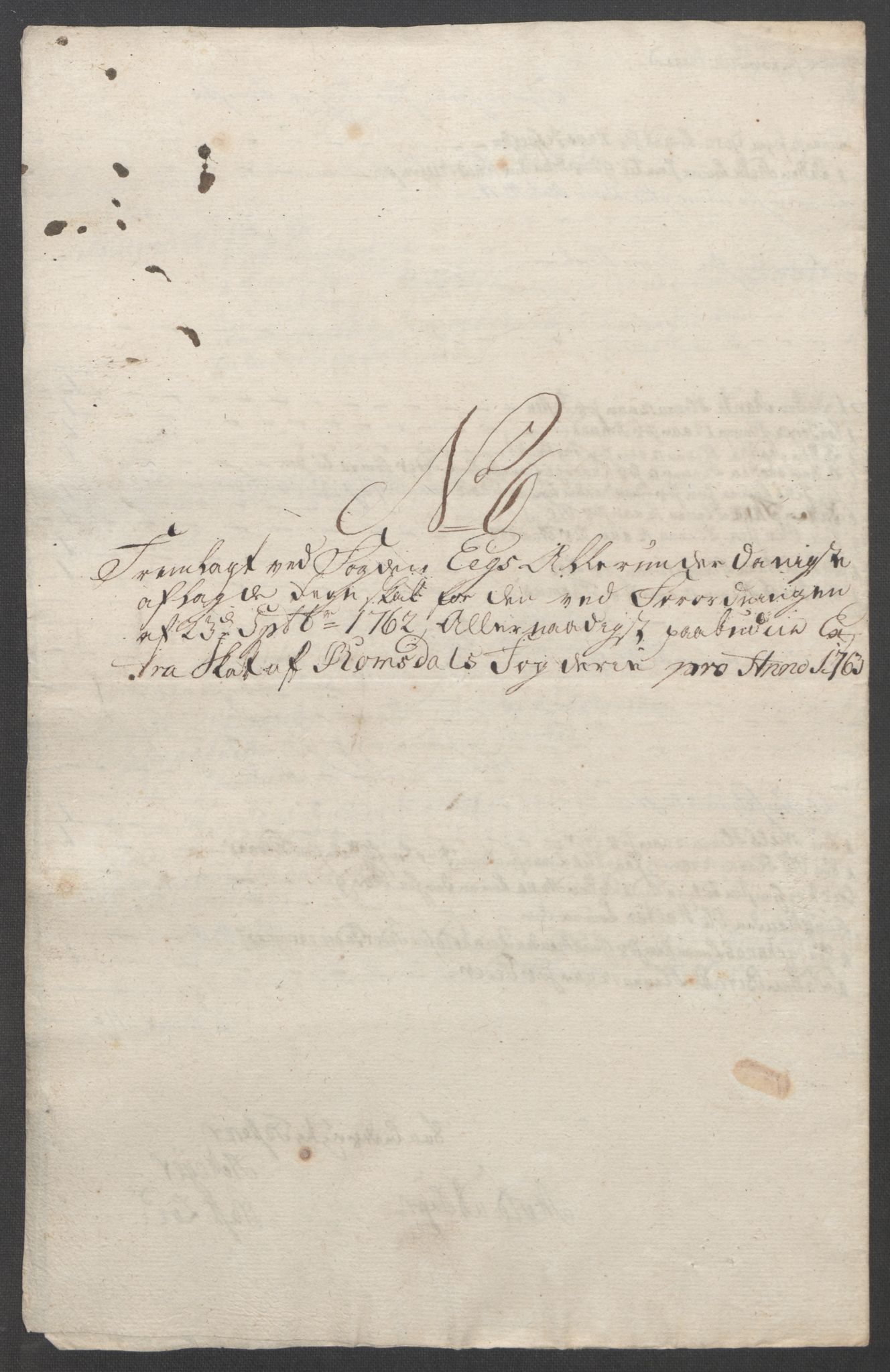 Rentekammeret inntil 1814, Reviderte regnskaper, Fogderegnskap, AV/RA-EA-4092/R55/L3730: Ekstraskatten Romsdal, 1762-1763, p. 374