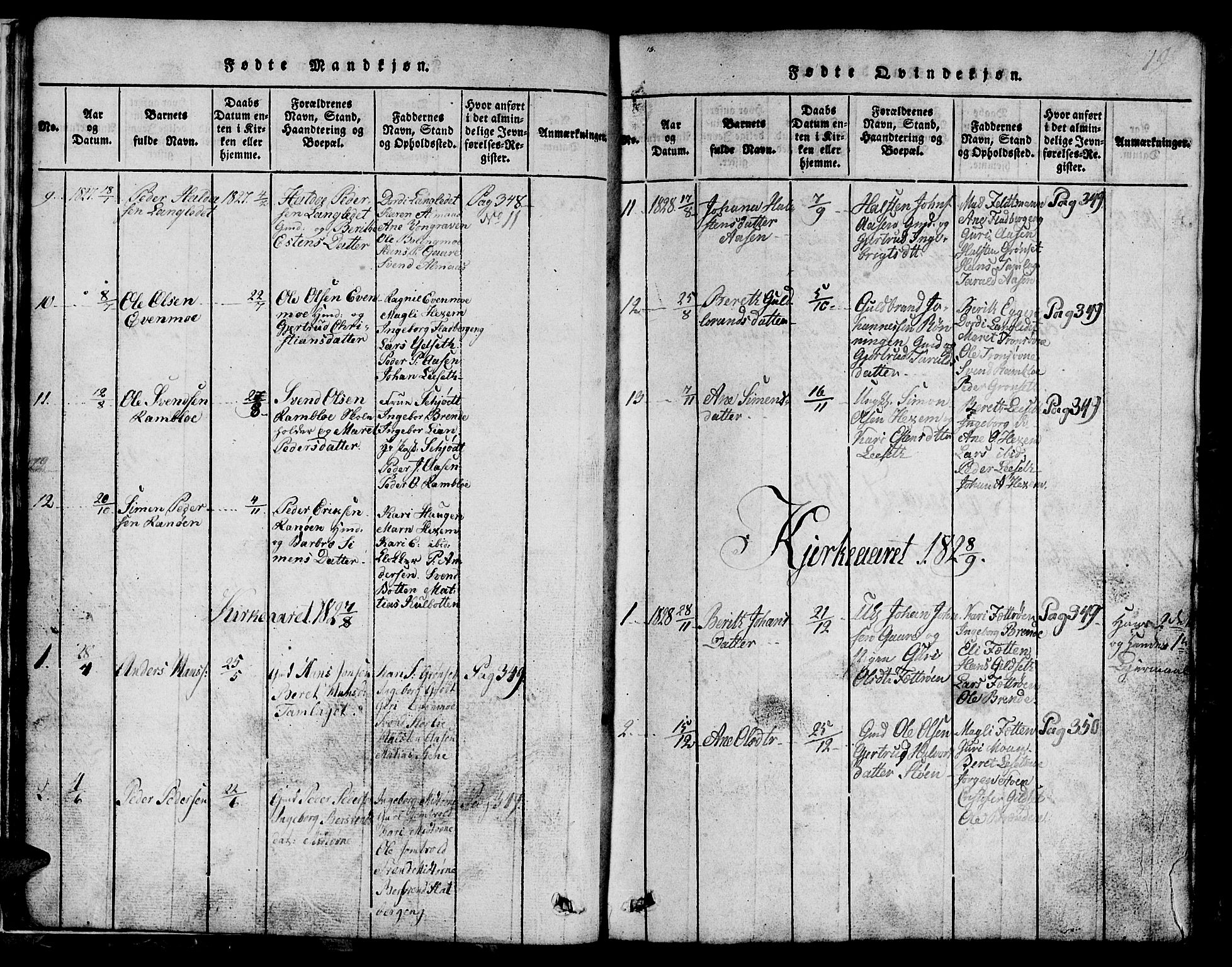 Ministerialprotokoller, klokkerbøker og fødselsregistre - Sør-Trøndelag, SAT/A-1456/685/L0976: Parish register (copy) no. 685C01, 1817-1878, p. 19