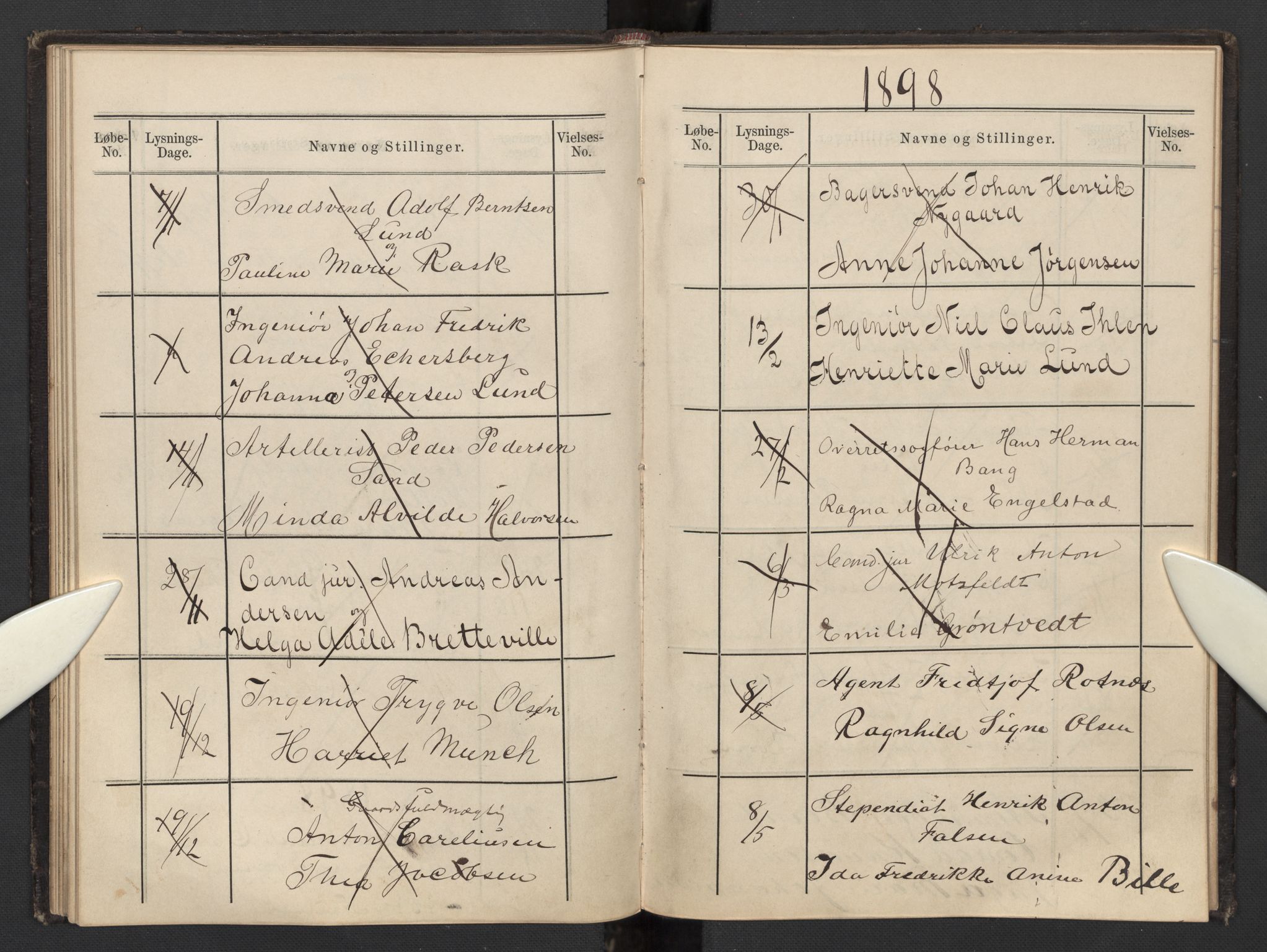 Garnisonsmenigheten Kirkebøker, SAO/A-10846/H/Hb/L0002: Banns register no. II 2, 1879-1902