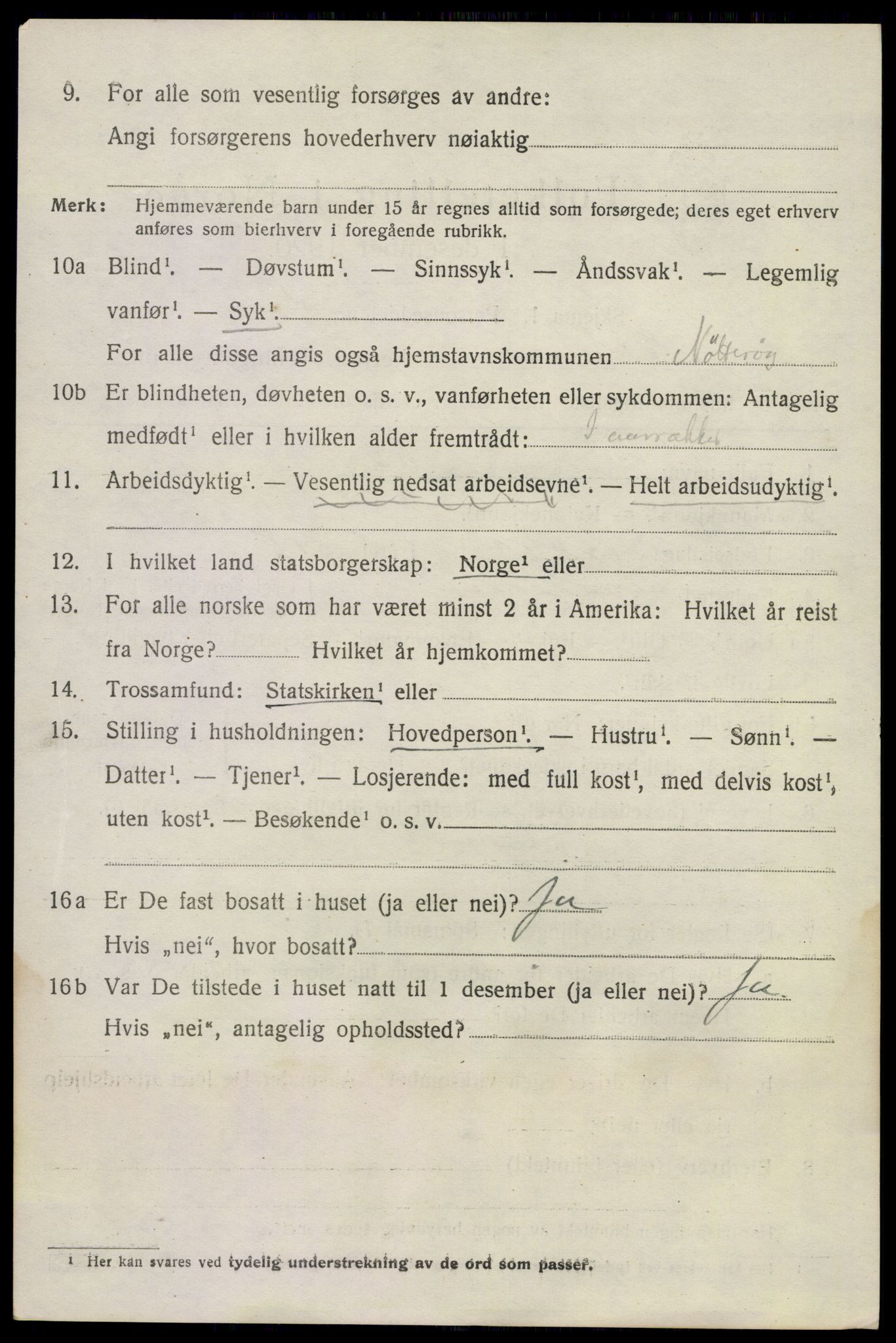 SAKO, 1920 census for Nøtterøy, 1920, p. 6652