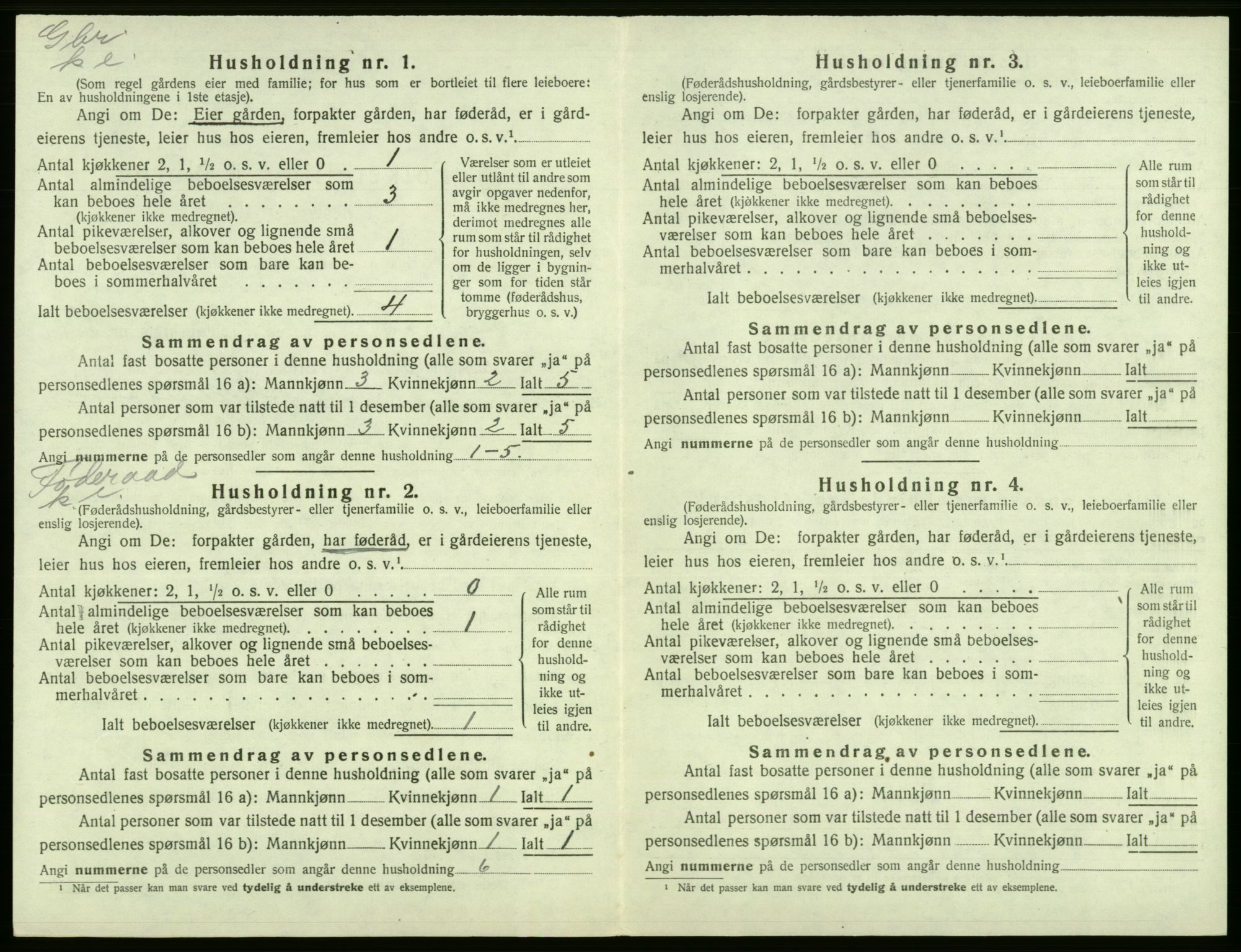 SAB, 1920 census for Tysnes, 1920, p. 680