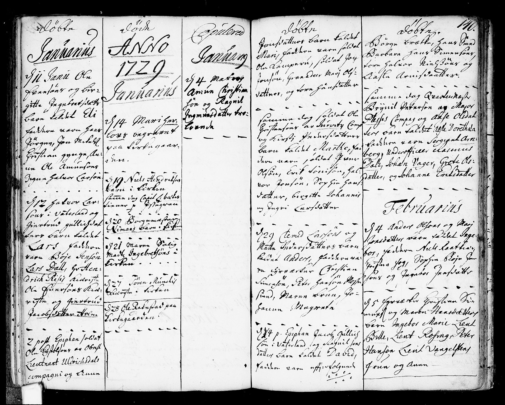 Fredrikstad prestekontor Kirkebøker, SAO/A-11082/F/Fa/L0001: Parish register (official) no. 1, 1717-1731, p. 140