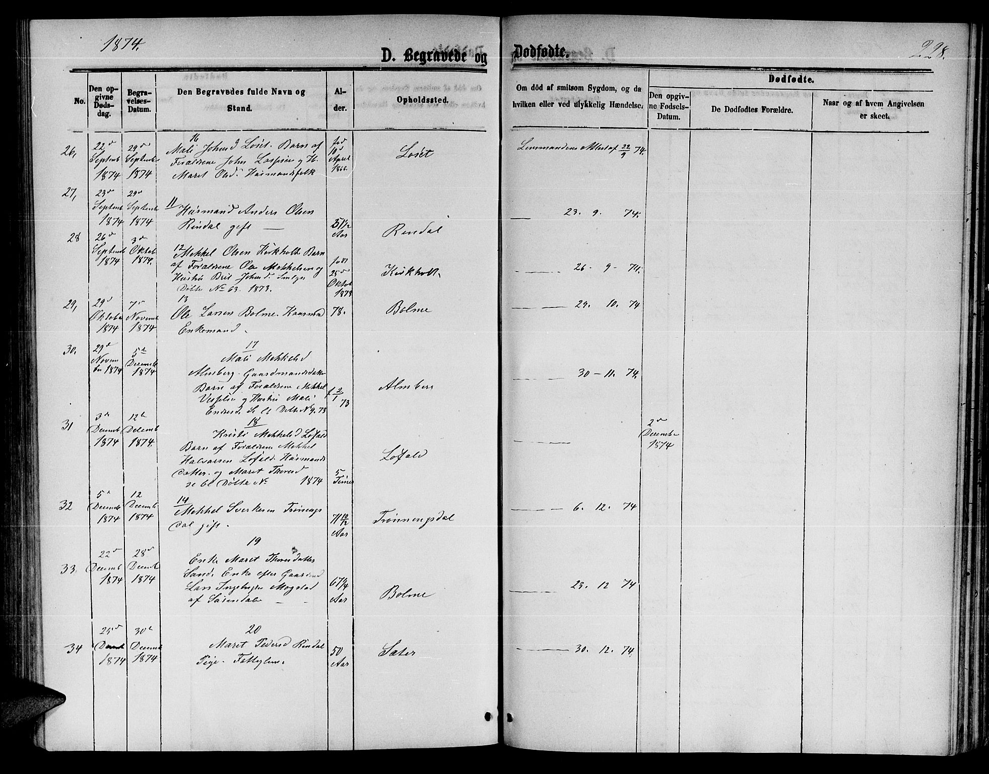 Ministerialprotokoller, klokkerbøker og fødselsregistre - Møre og Romsdal, AV/SAT-A-1454/598/L1076: Parish register (copy) no. 598C01, 1867-1878, p. 228