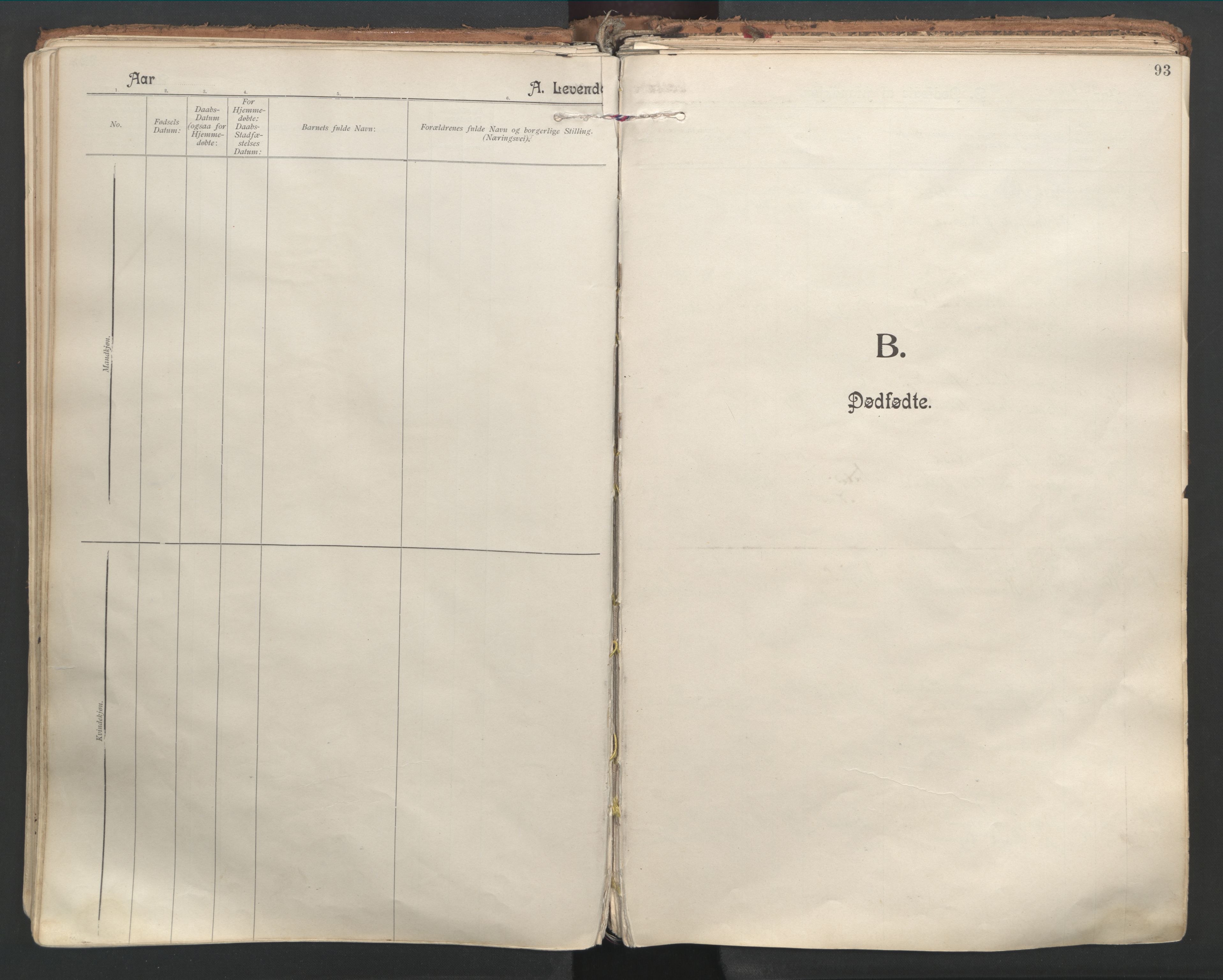 Ministerialprotokoller, klokkerbøker og fødselsregistre - Nordland, AV/SAT-A-1459/846/L0647: Parish register (official) no. 846A05, 1902-1915, p. 93