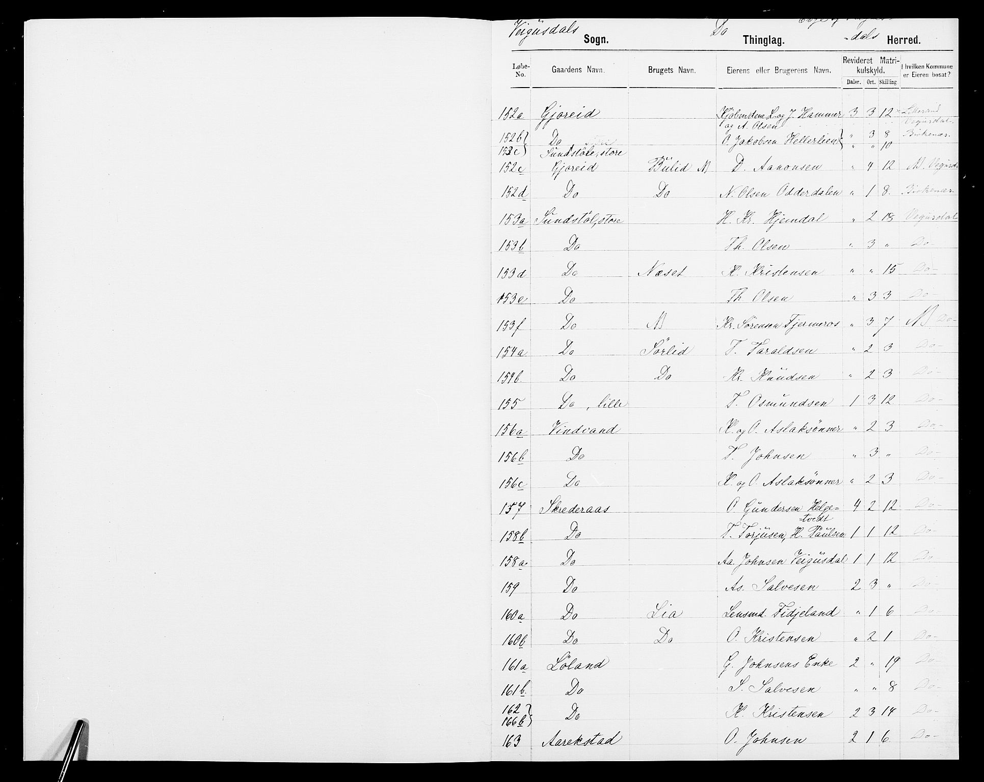 SAK, 1875 census for 0933P Herefoss, 1875, p. 198