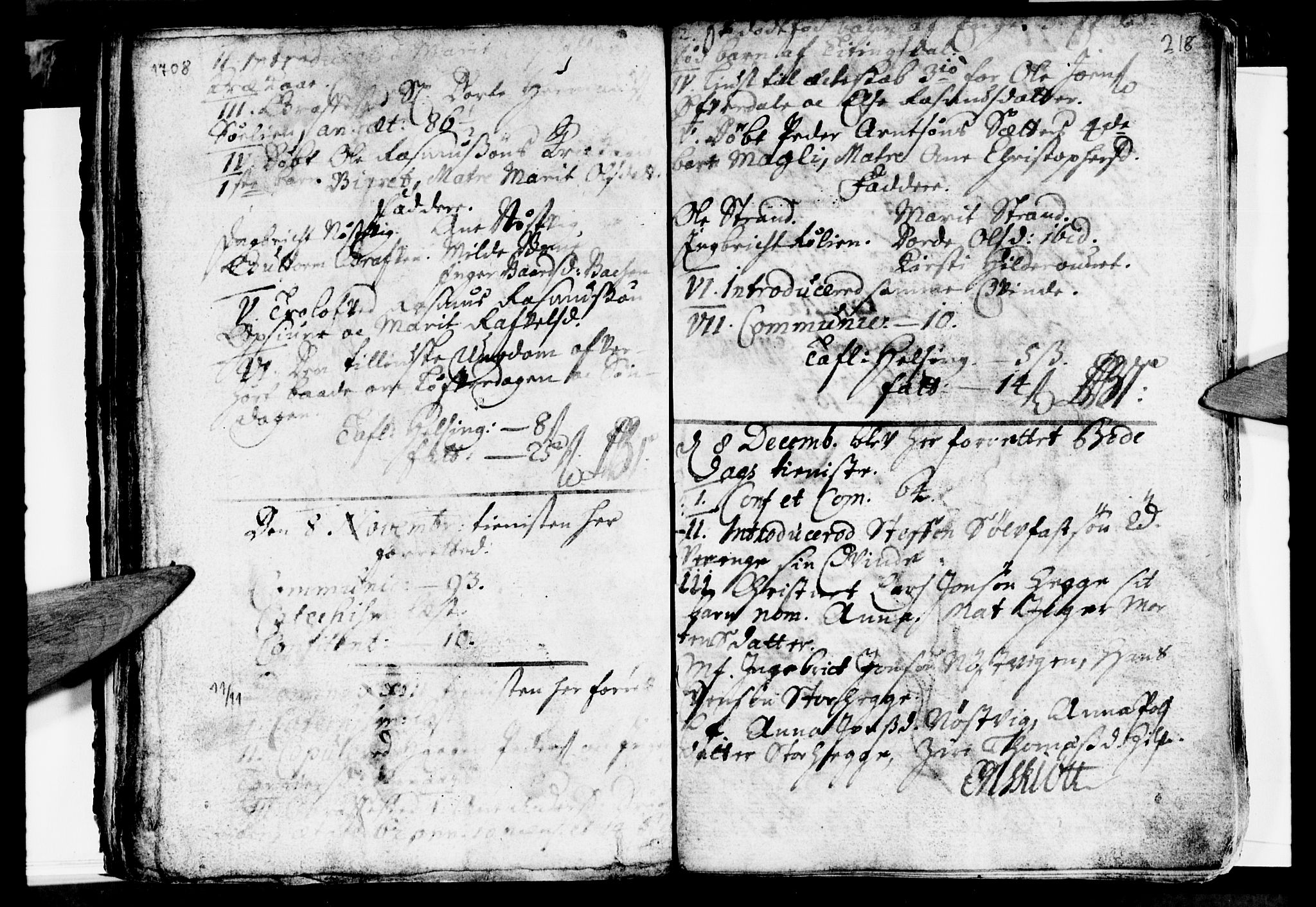 Ministerialprotokoller, klokkerbøker og fødselsregistre - Nordland, AV/SAT-A-1459/814/L0220: Parish register (official) no. 814A01, 1677-1717, p. 218