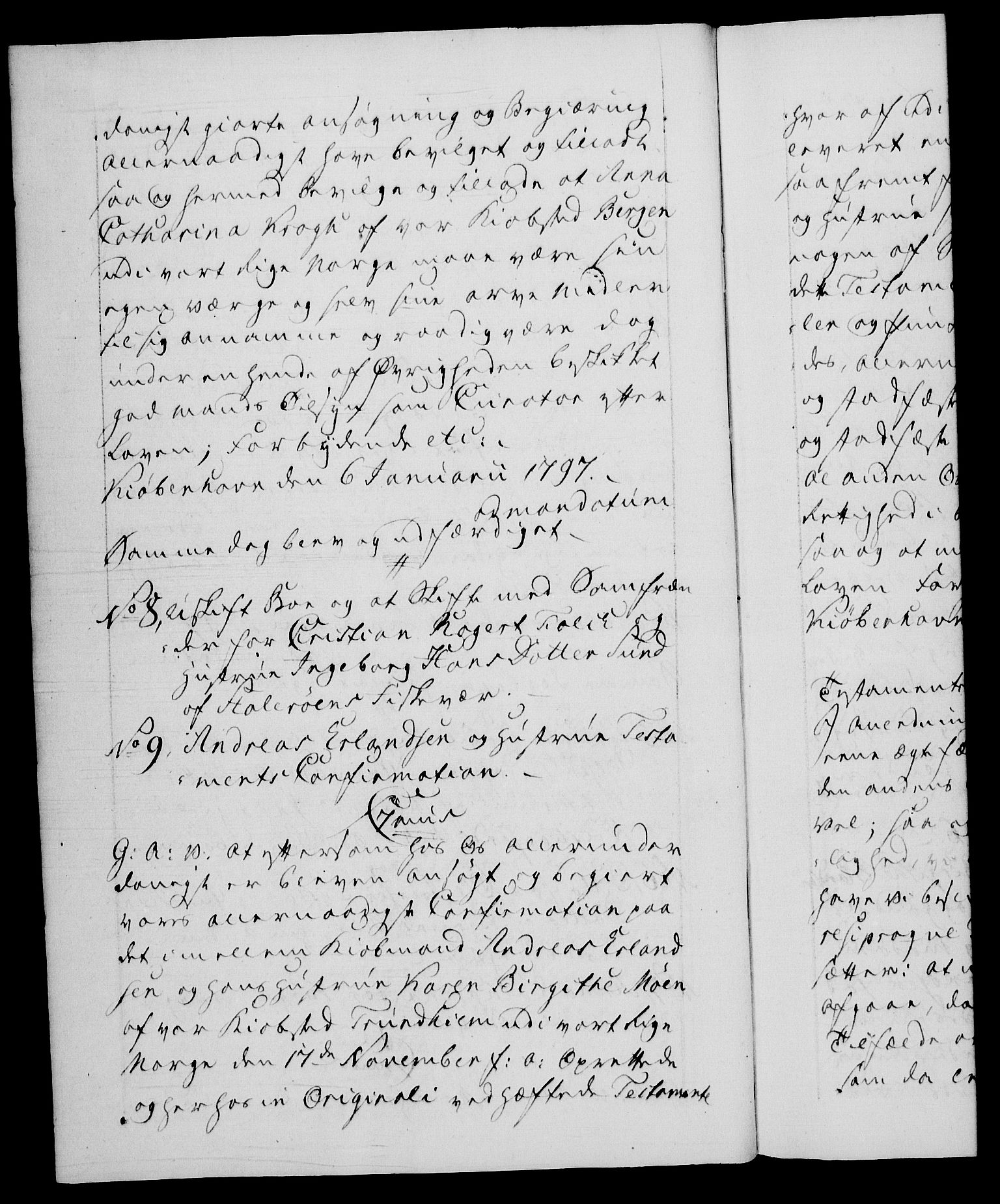 Danske Kanselli 1572-1799, AV/RA-EA-3023/F/Fc/Fca/Fcaa/L0057: Norske registre, 1797, p. 2b