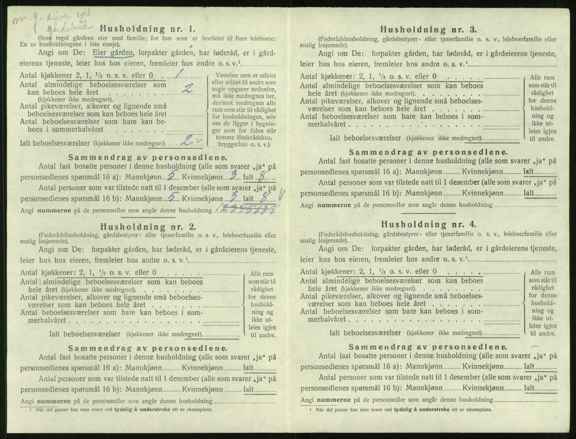 SAT, 1920 census for Hareid, 1920, p. 546