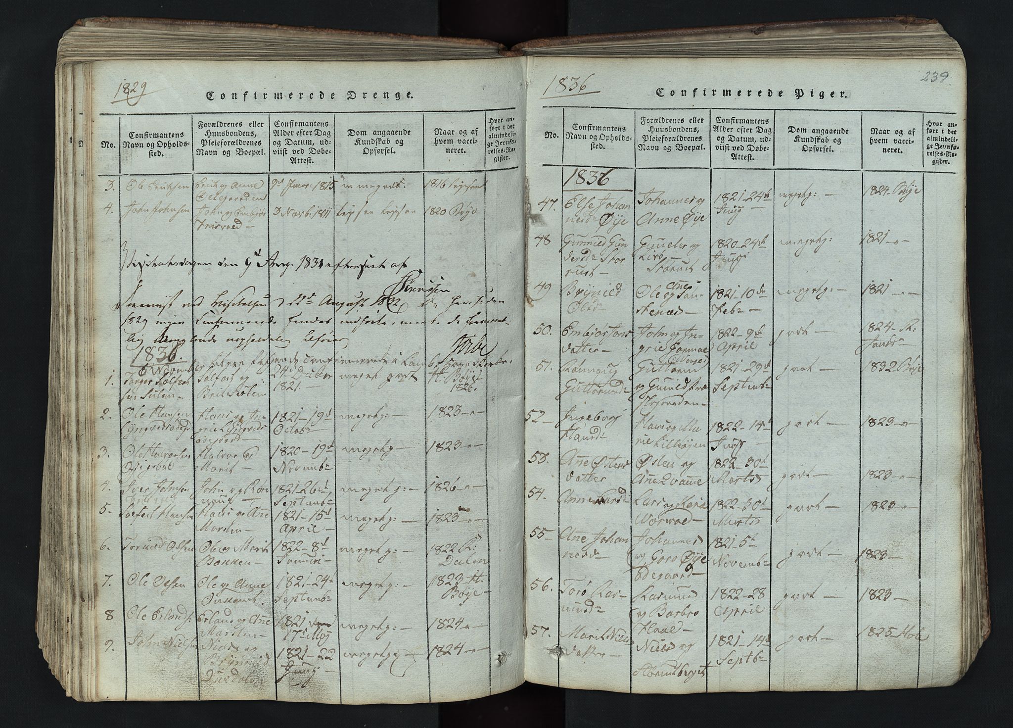 Lom prestekontor, AV/SAH-PREST-070/L/L0002: Parish register (copy) no. 2, 1815-1844, p. 239