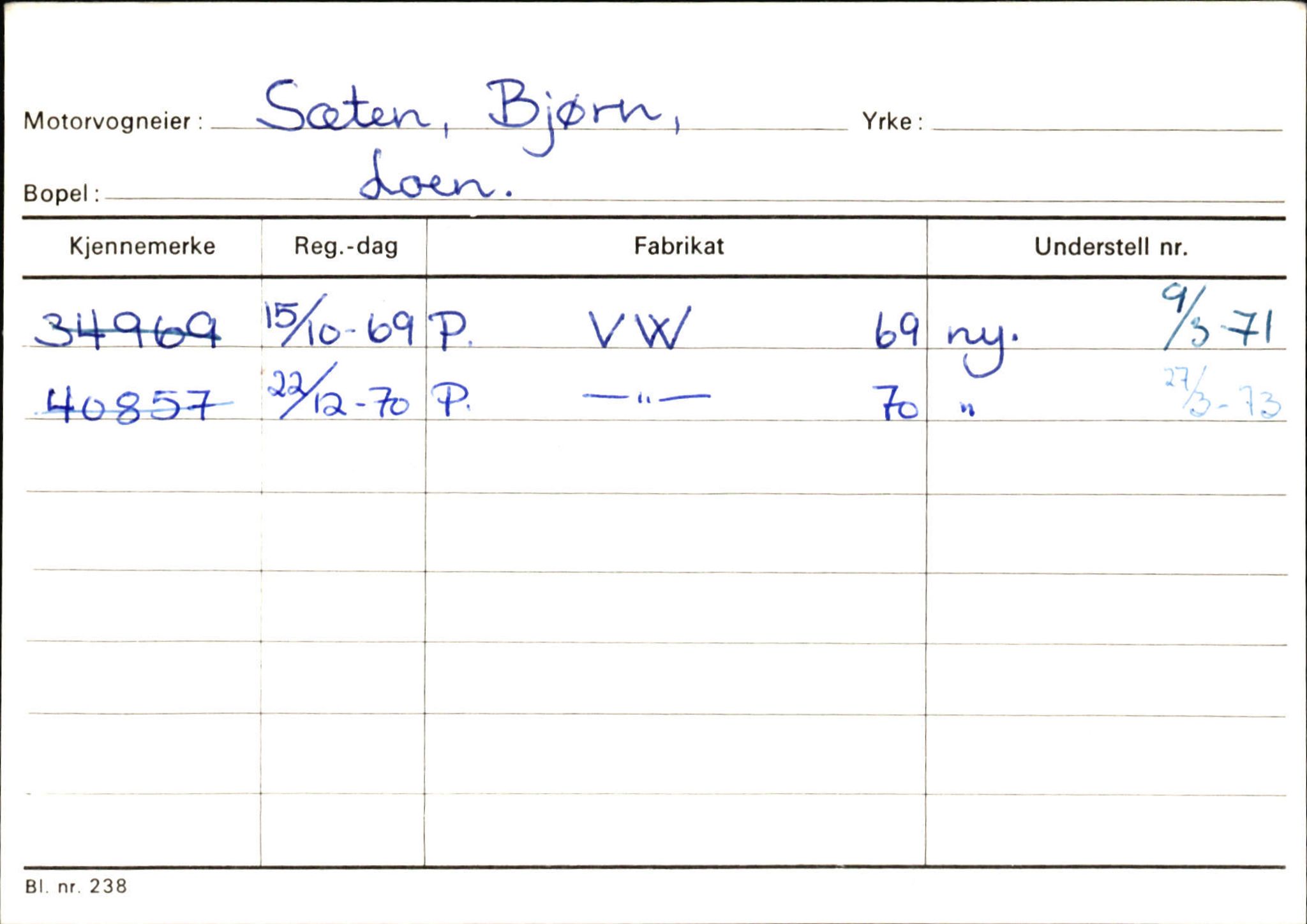 Statens vegvesen, Sogn og Fjordane vegkontor, SAB/A-5301/4/F/L0131: Eigarregister Høyanger P-Å. Stryn S-Å, 1945-1975, p. 1749