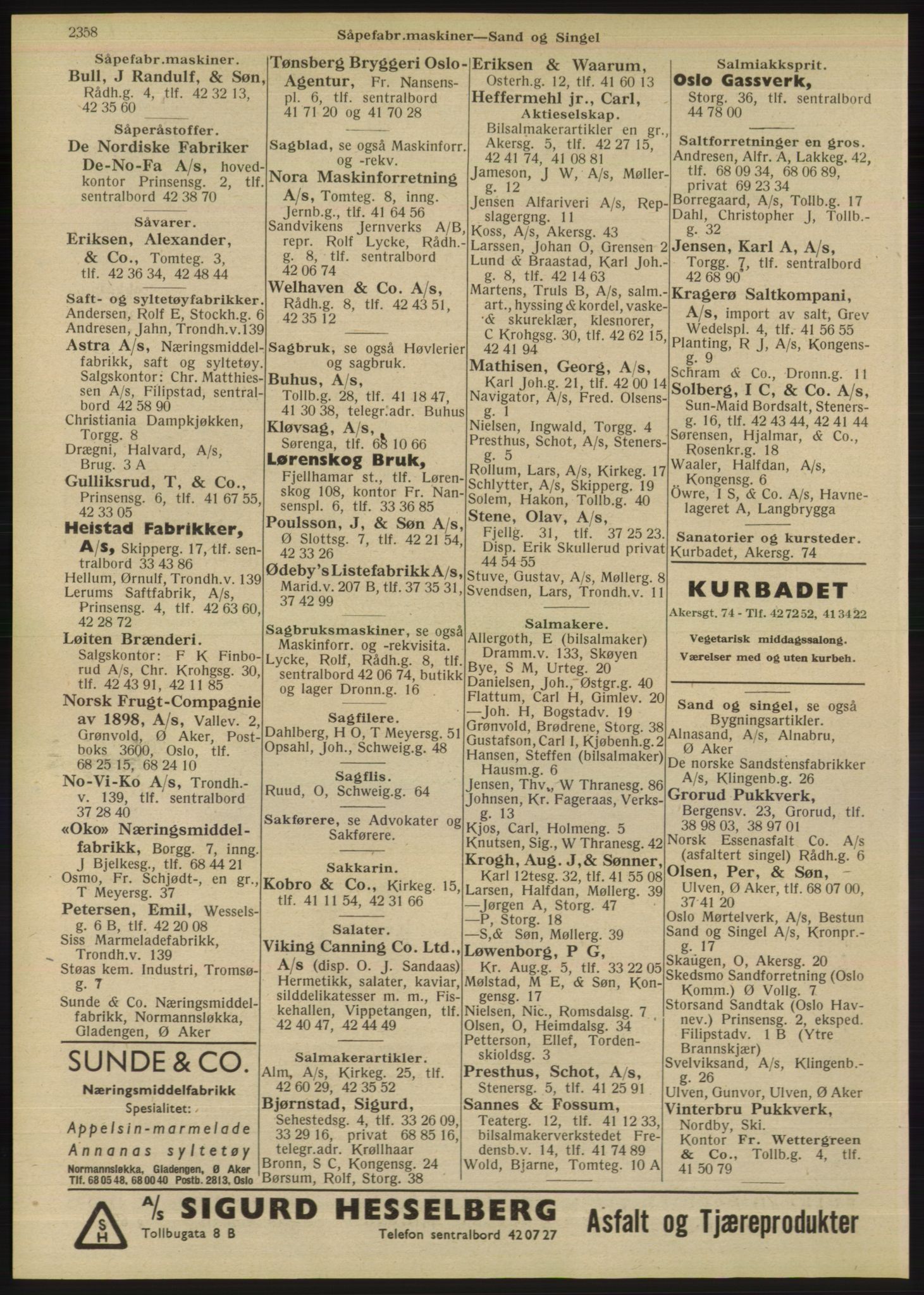 Kristiania/Oslo adressebok, PUBL/-, 1947, p. 2358