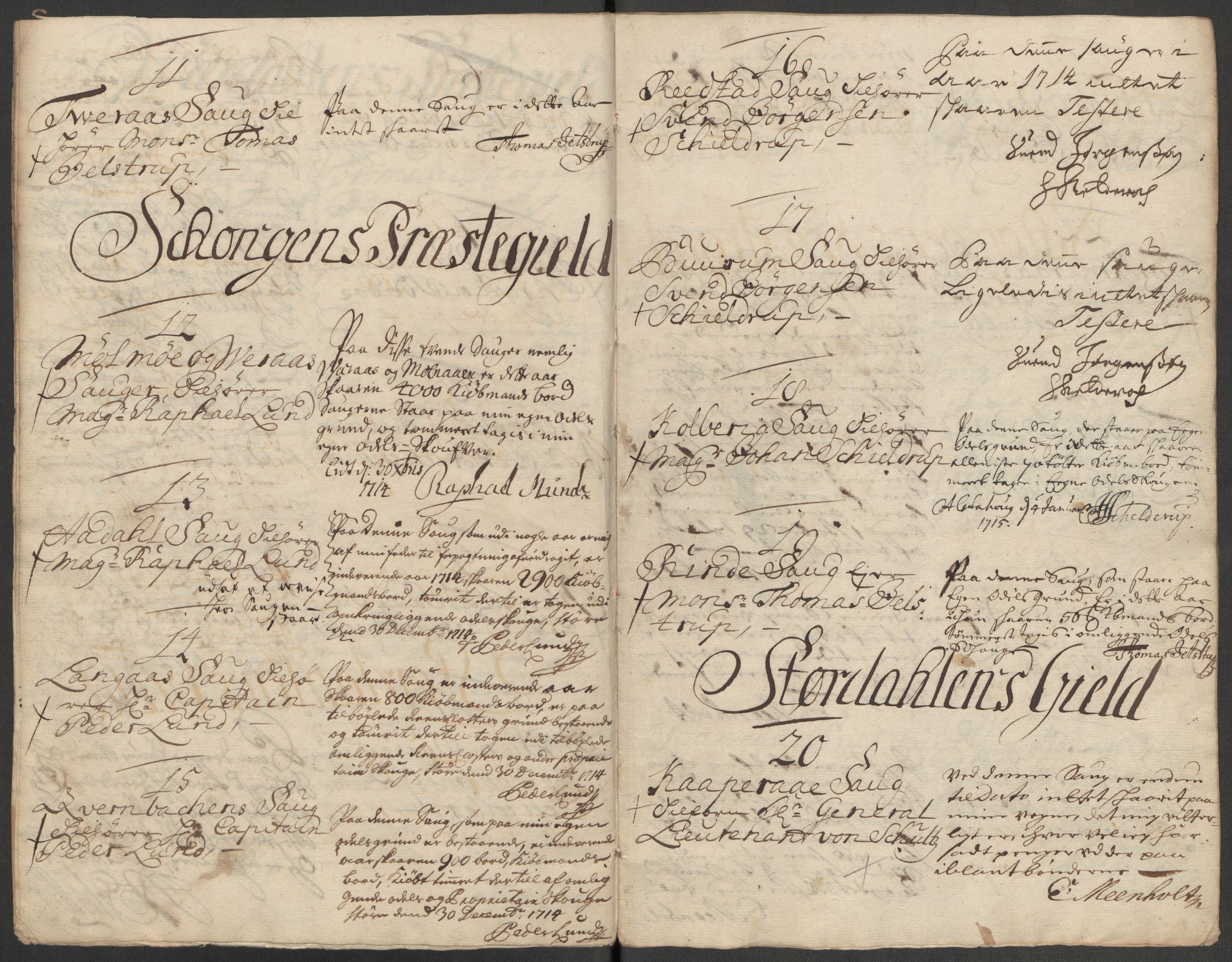 Rentekammeret inntil 1814, Reviderte regnskaper, Fogderegnskap, RA/EA-4092/R62/L4204: Fogderegnskap Stjørdal og Verdal, 1714, p. 147