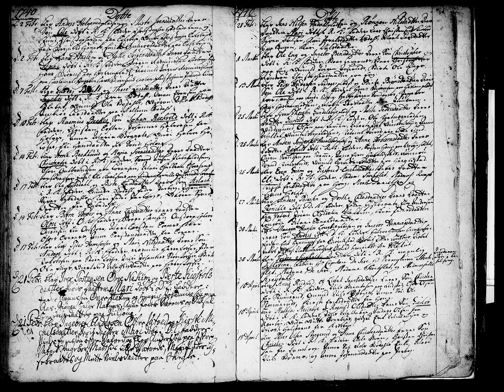 Rakkestad prestekontor Kirkebøker, AV/SAO-A-2008/F/Fa/L0001: Parish register (official) no. I 1, 1722-1740, p. 81