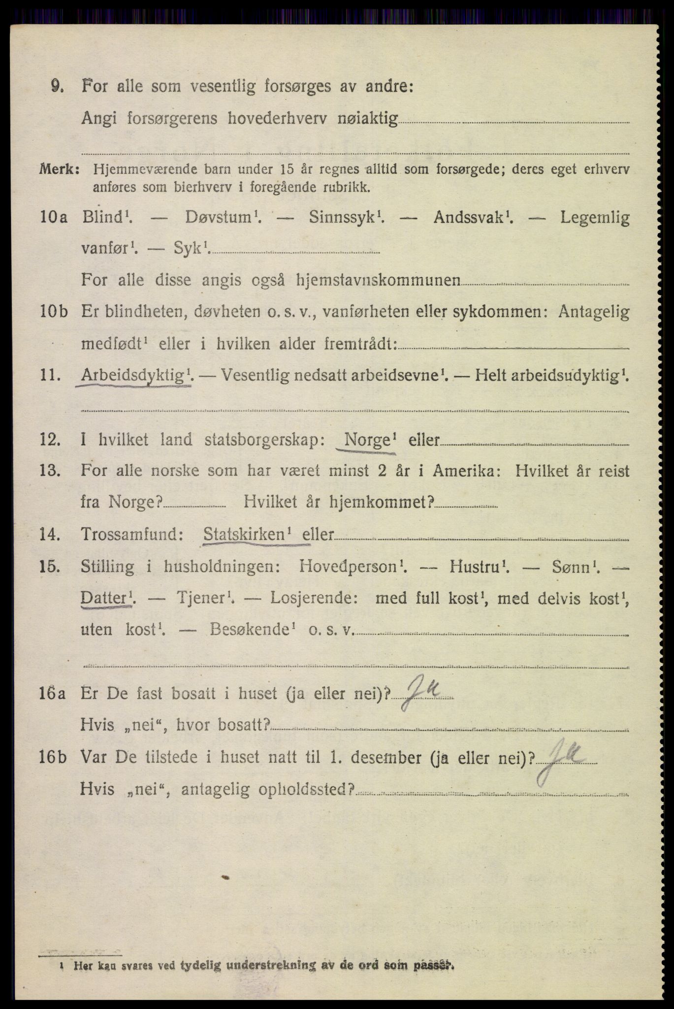 SAH, 1920 census for Gran, 1920, p. 5751