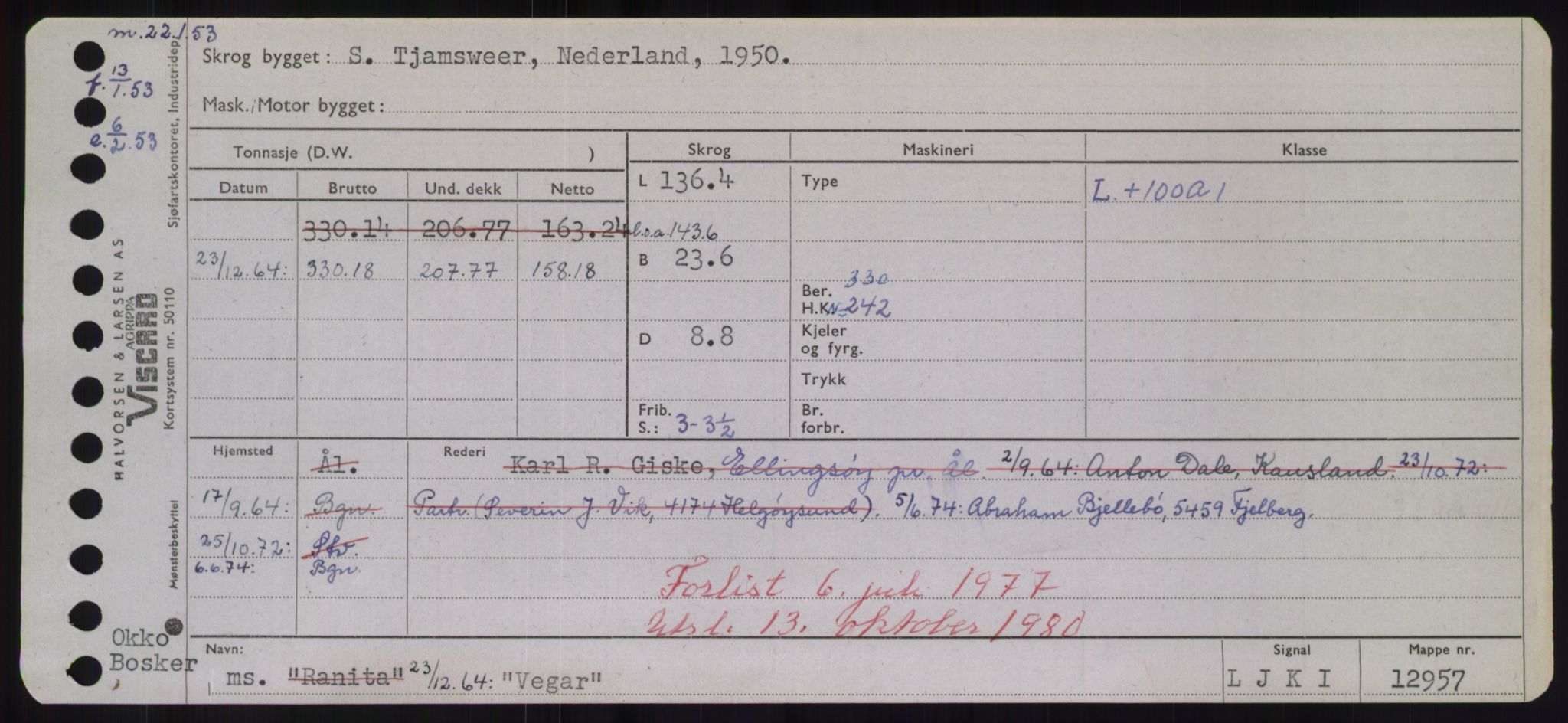 Sjøfartsdirektoratet med forløpere, Skipsmålingen, RA/S-1627/H/Hd/L0040: Fartøy, U-Ve, p. 471