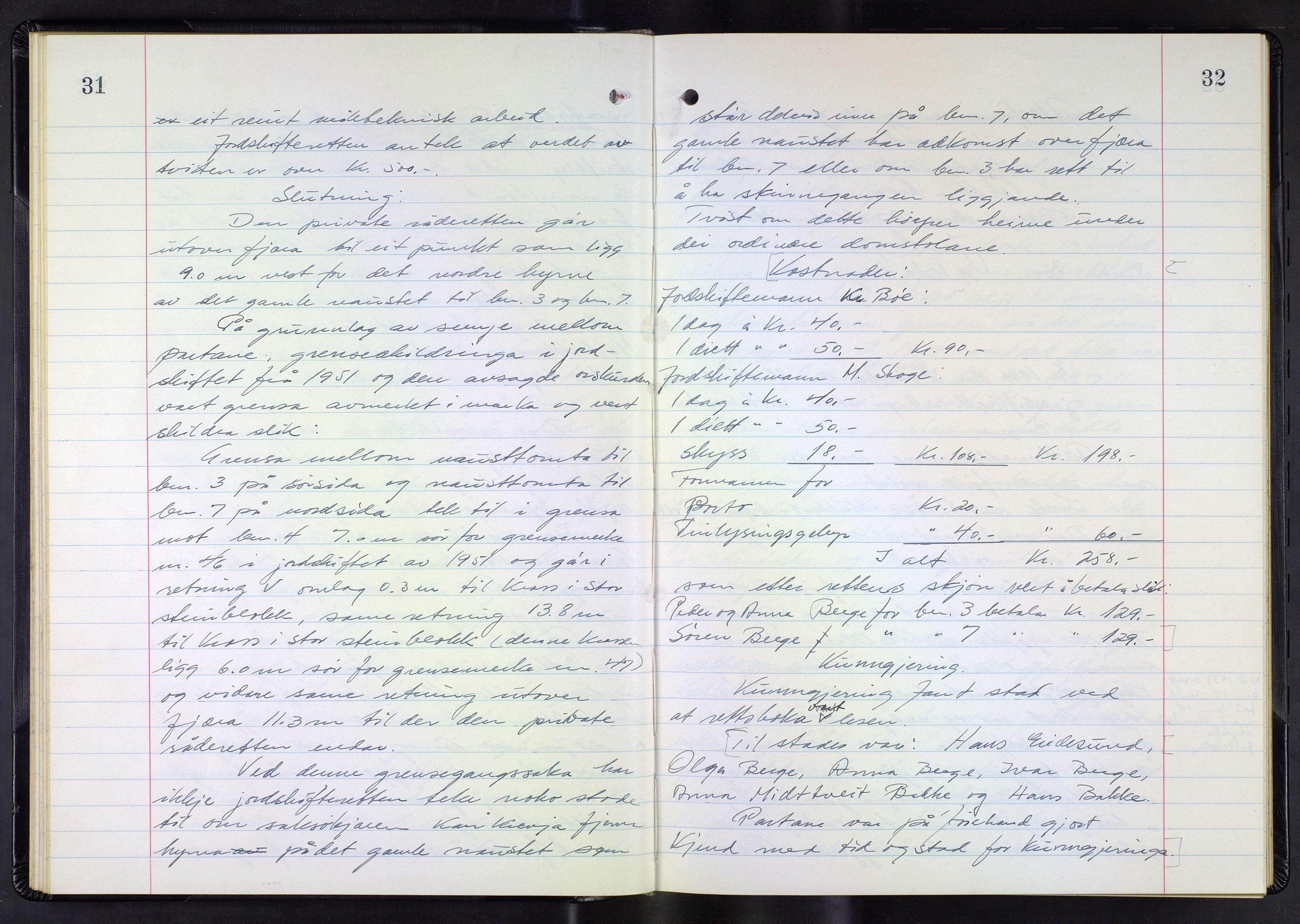 Hordaland jordskiftedøme - III Midhordland jordskiftedistrikt, AV/SAB-A-7001/A/Aa/L0042: Forhandlingsprotokoll, 1969-1973, p. 31-32